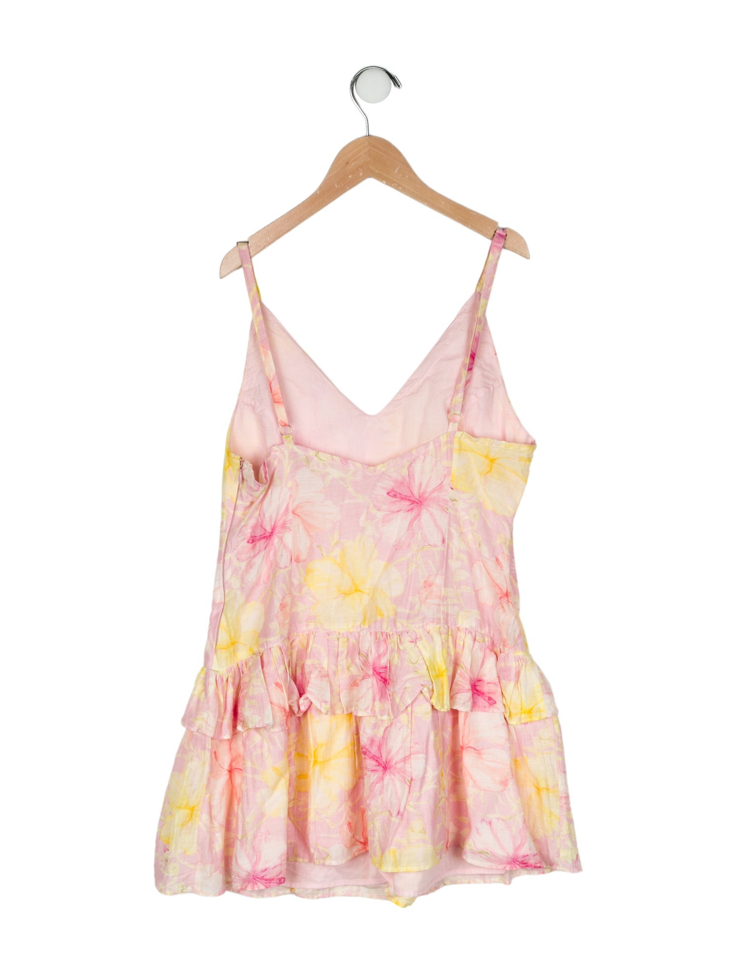 LoveShackFancy Girls' Floral Printed Sleeveless Dress