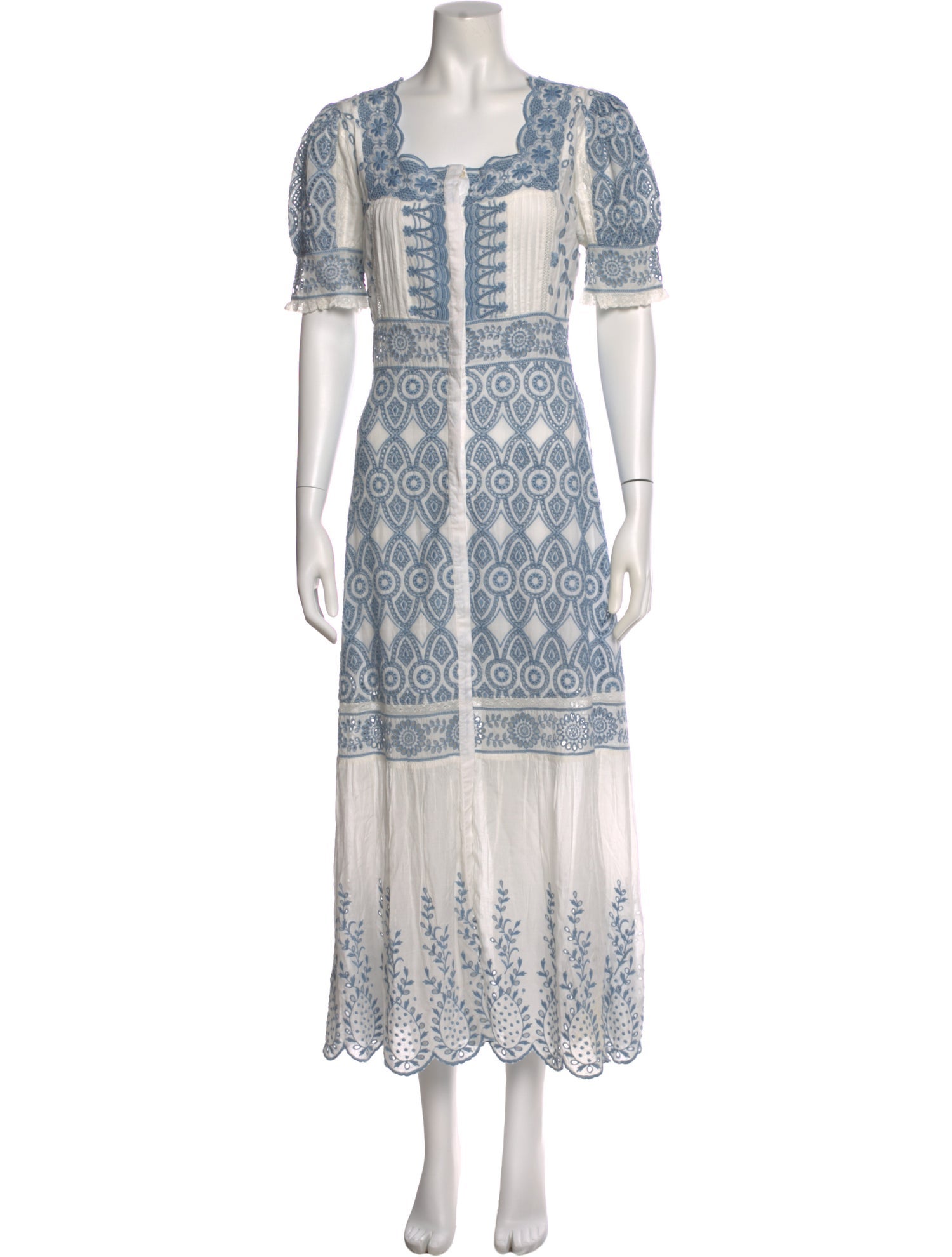 LoveShackFancy Printed Long Dress