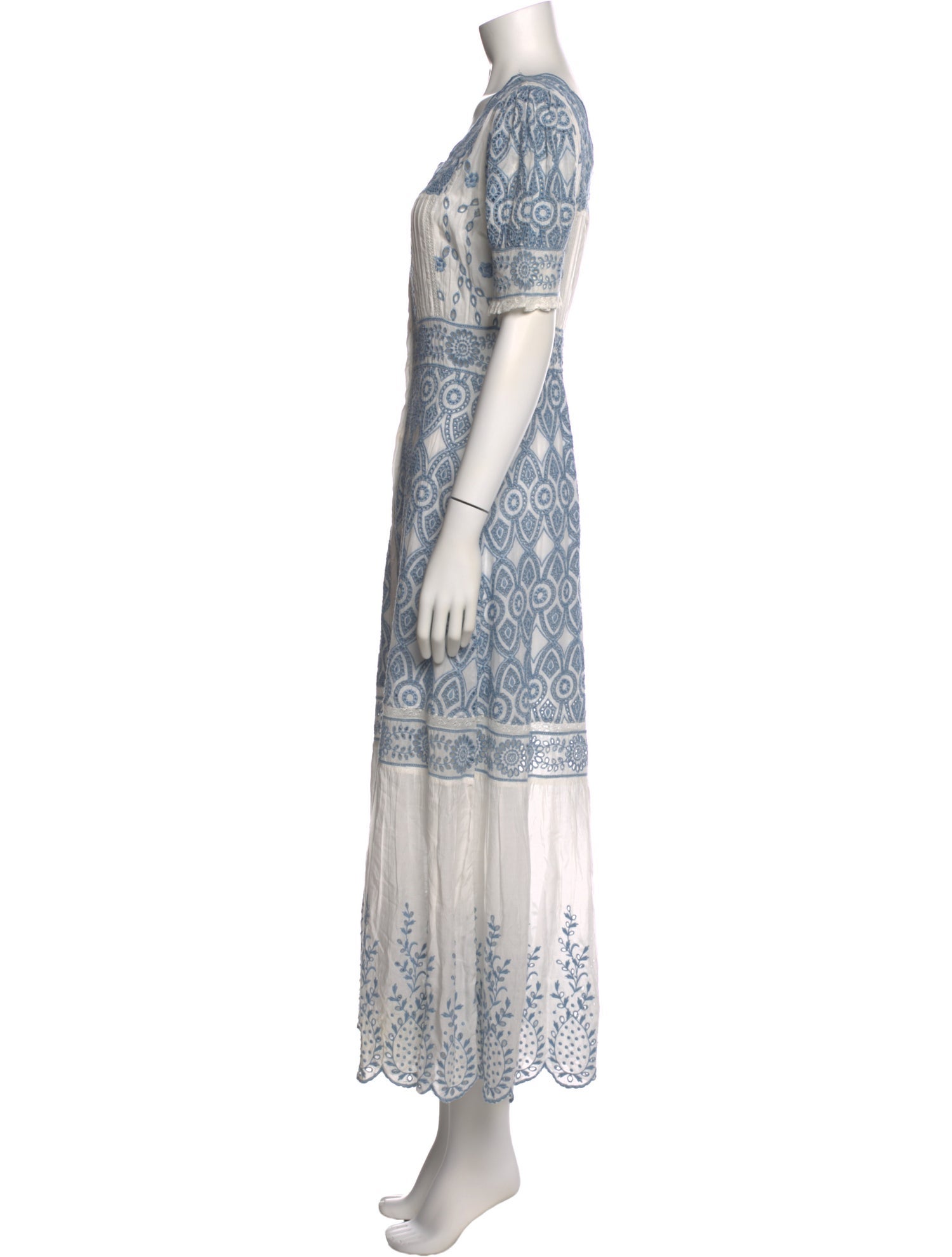 LoveShackFancy Printed Long Dress
