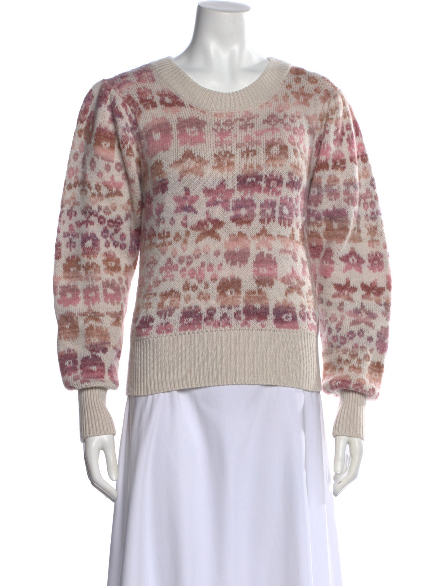 LoveShackFancy Wool Printed Sweater