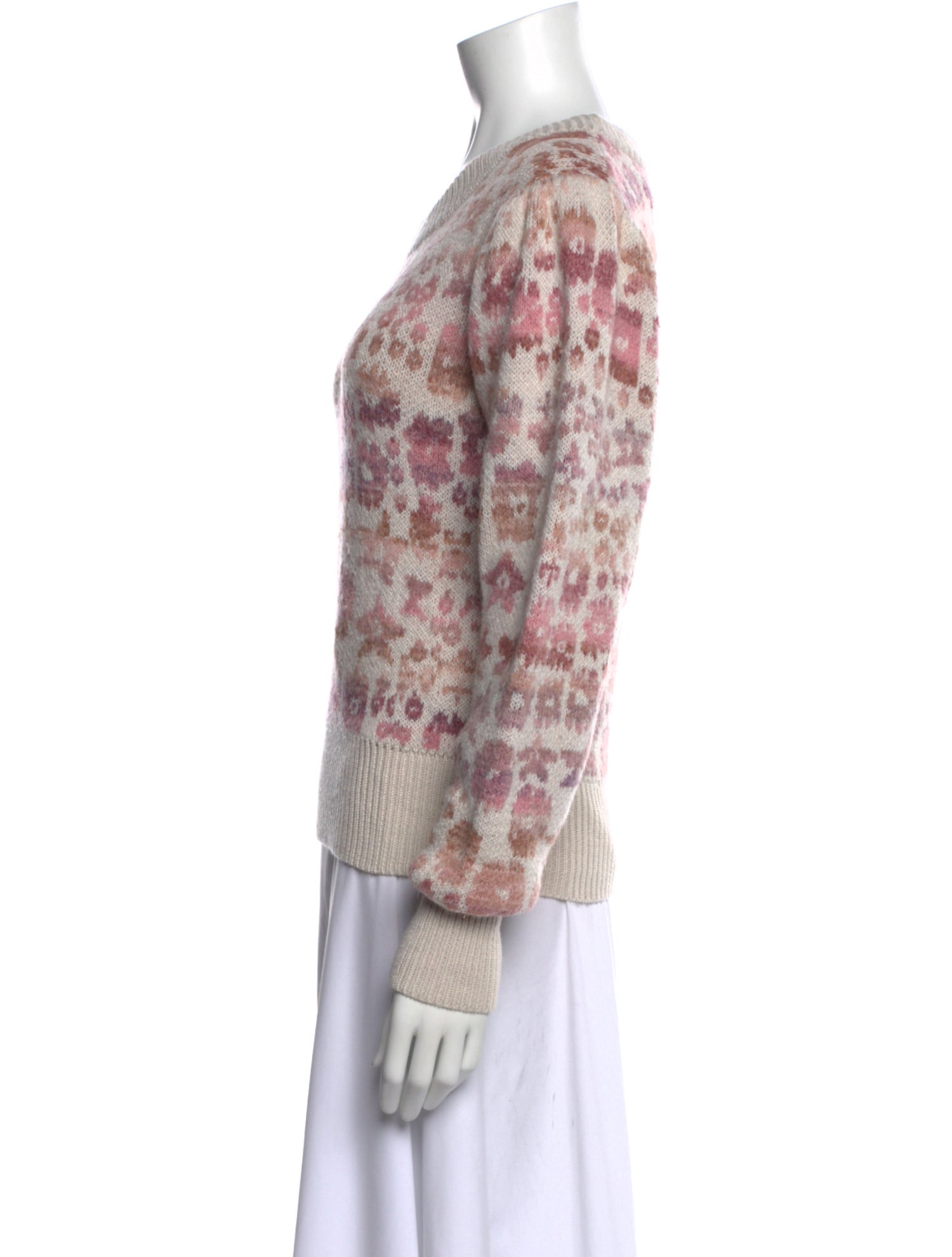 LoveShackFancy Wool Printed Sweater