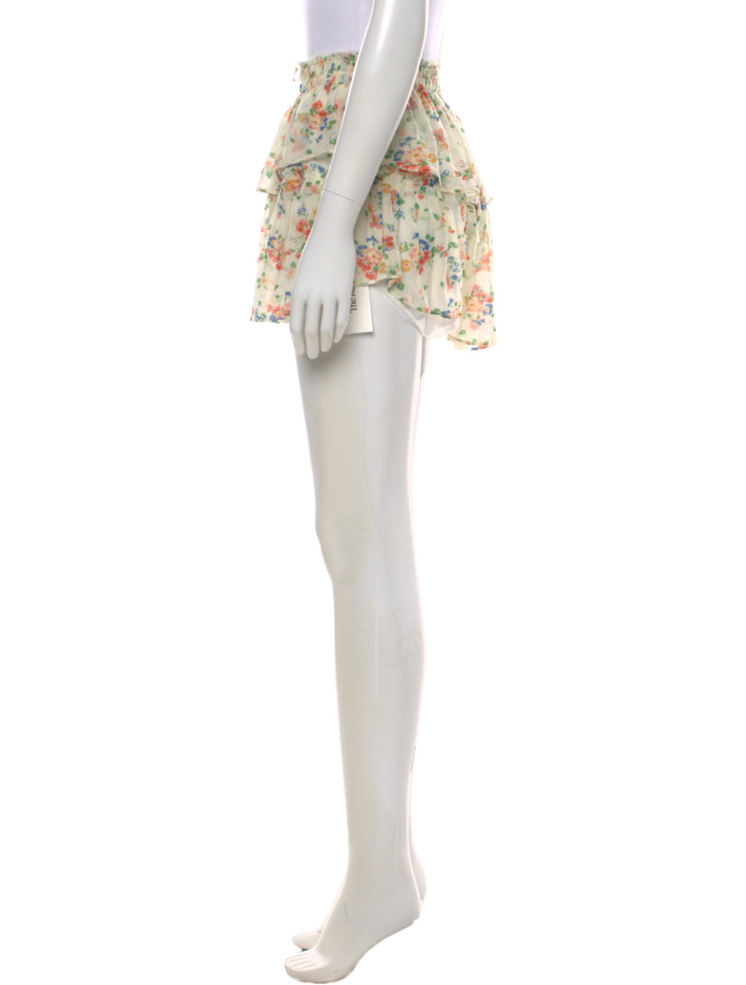 LoveShackFancy Silk Mini Skirt