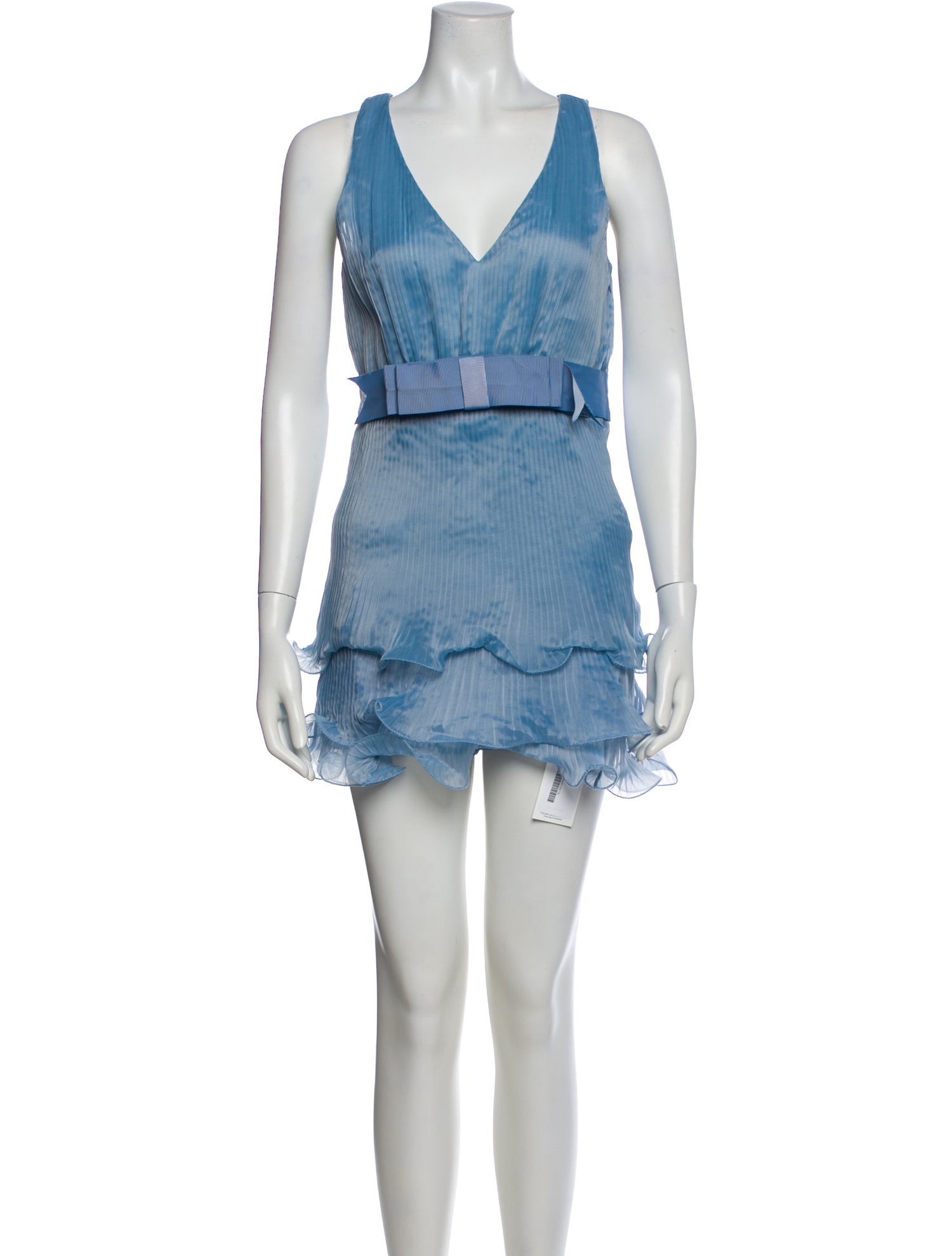 LoveShackFancy V-Neck Mini Dress