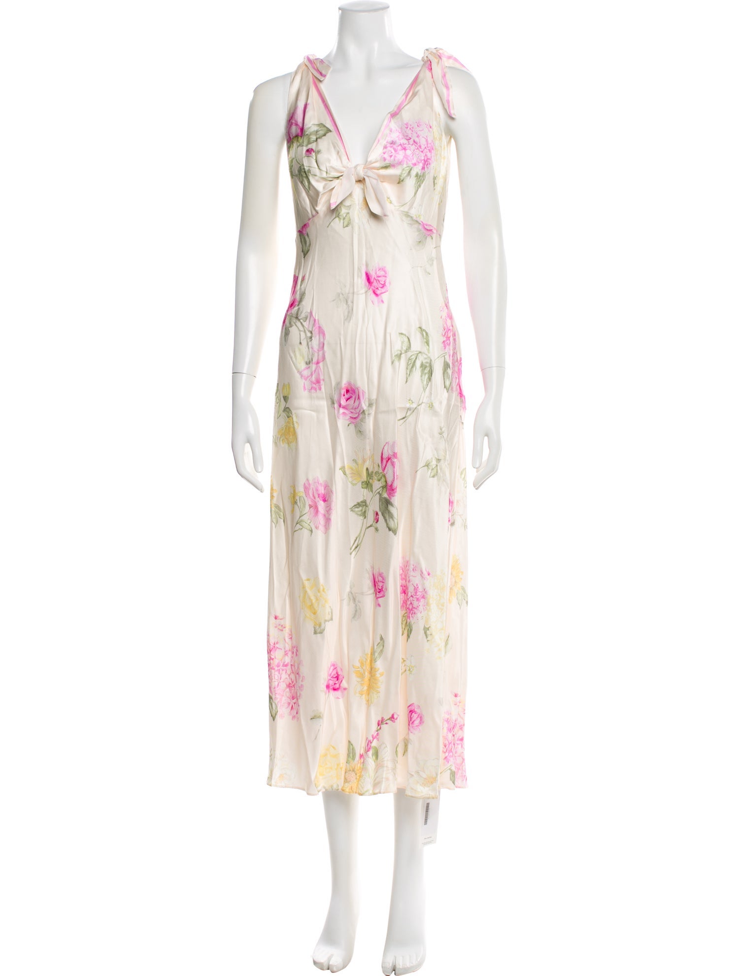 LoveShackFancy Floral Print Long Dress