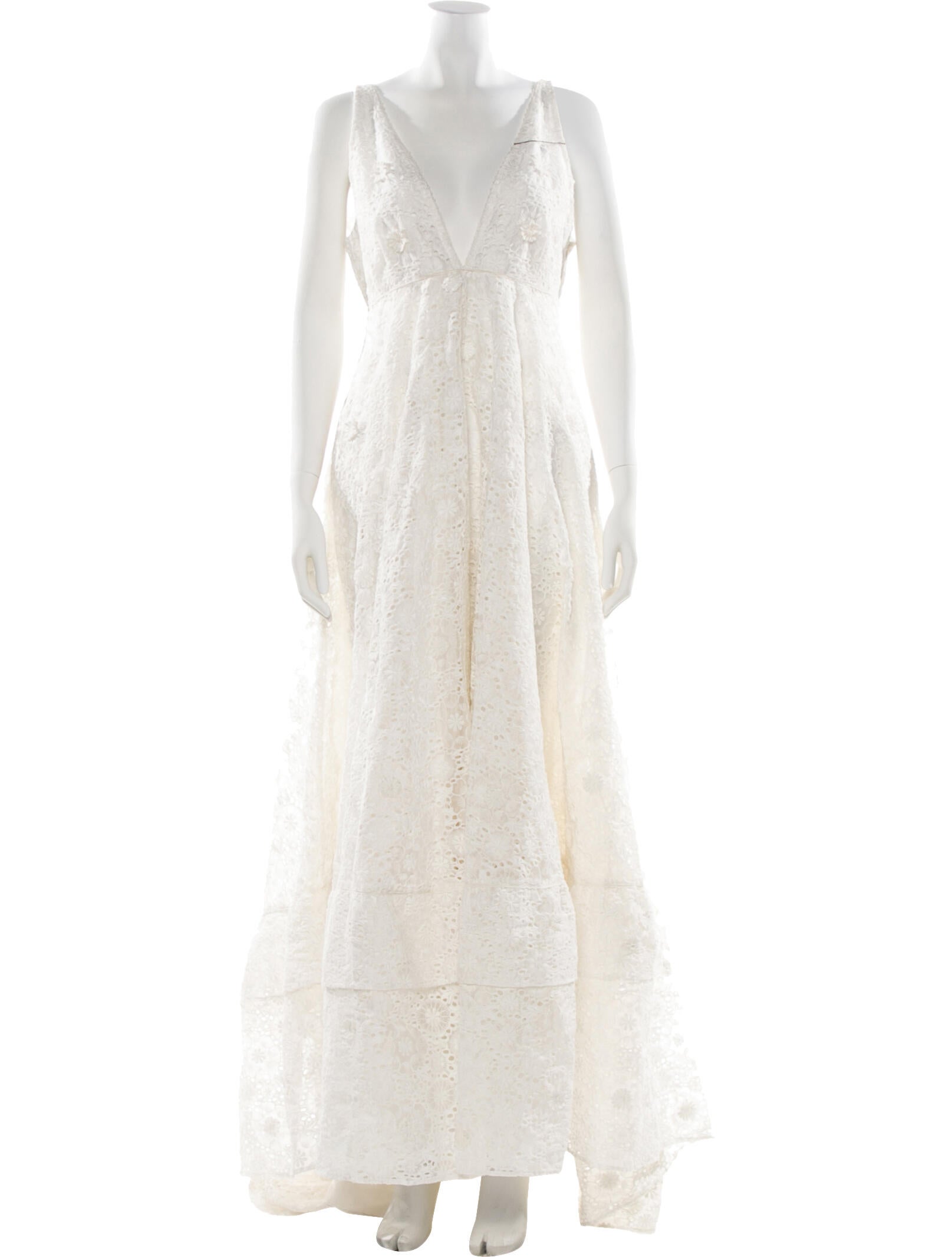 LoveShackFancy V-Neck Long Dress w/ Tags