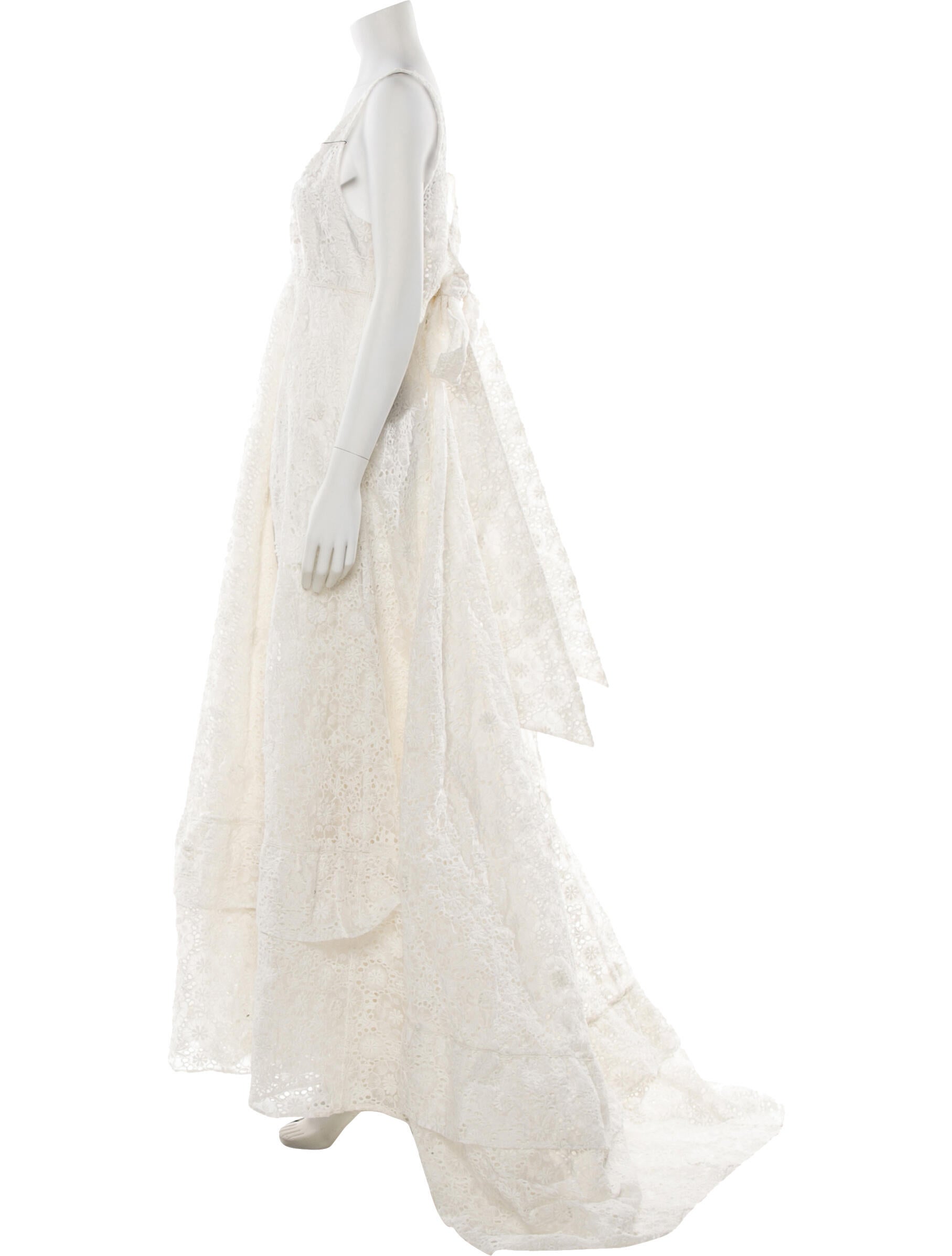 LoveShackFancy V-Neck Long Dress w/ Tags