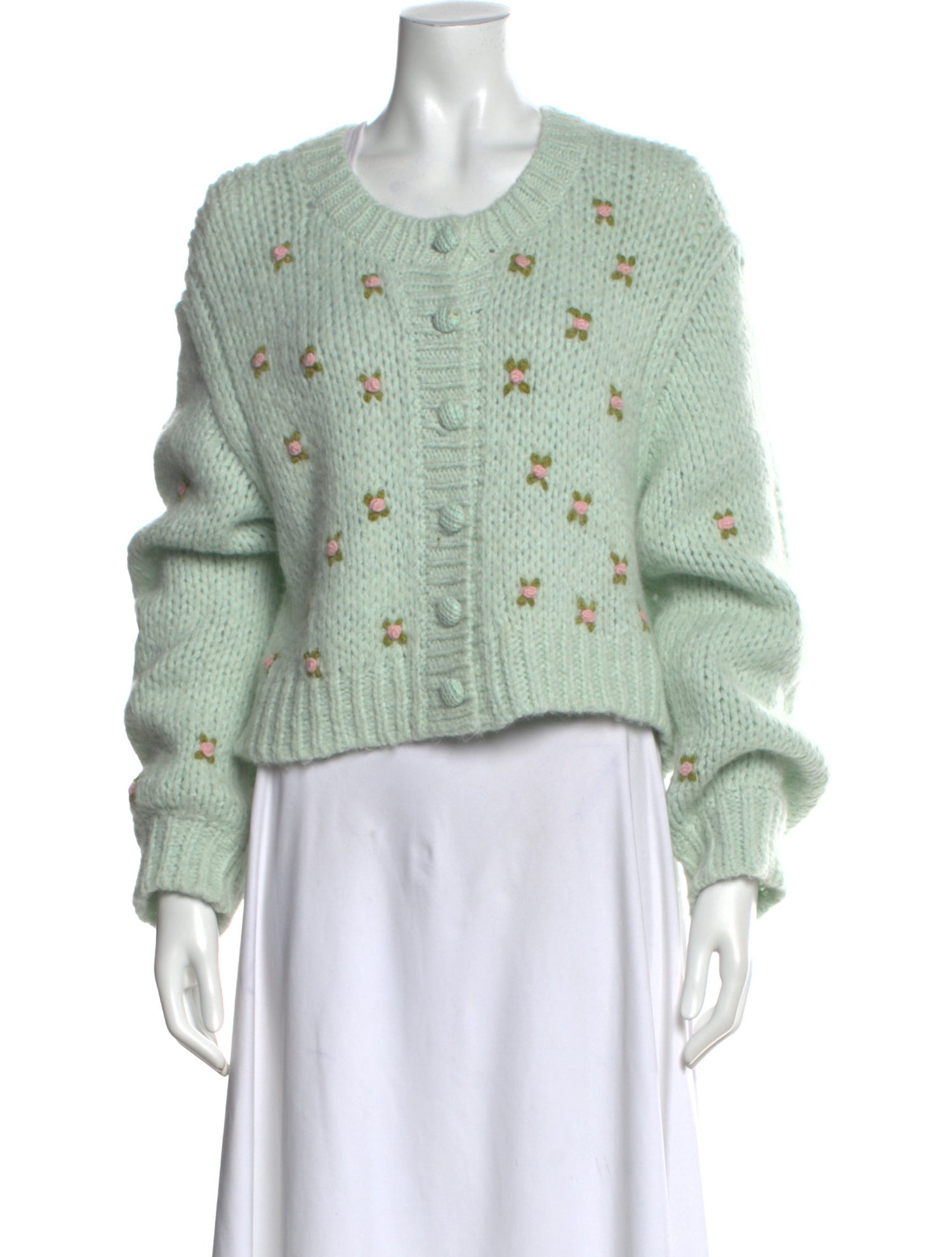 LoveShackFancy Alpaca Crew Neck Sweater