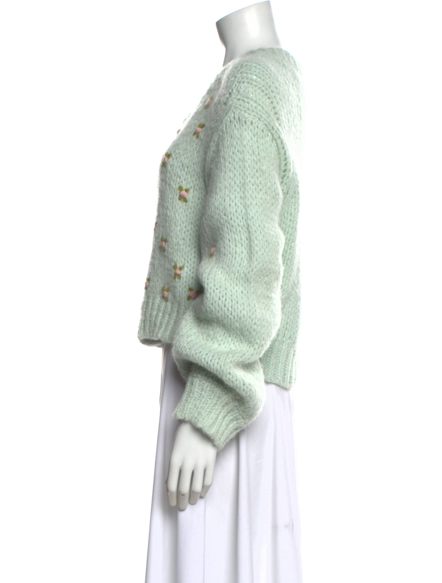 LoveShackFancy Alpaca Crew Neck Sweater