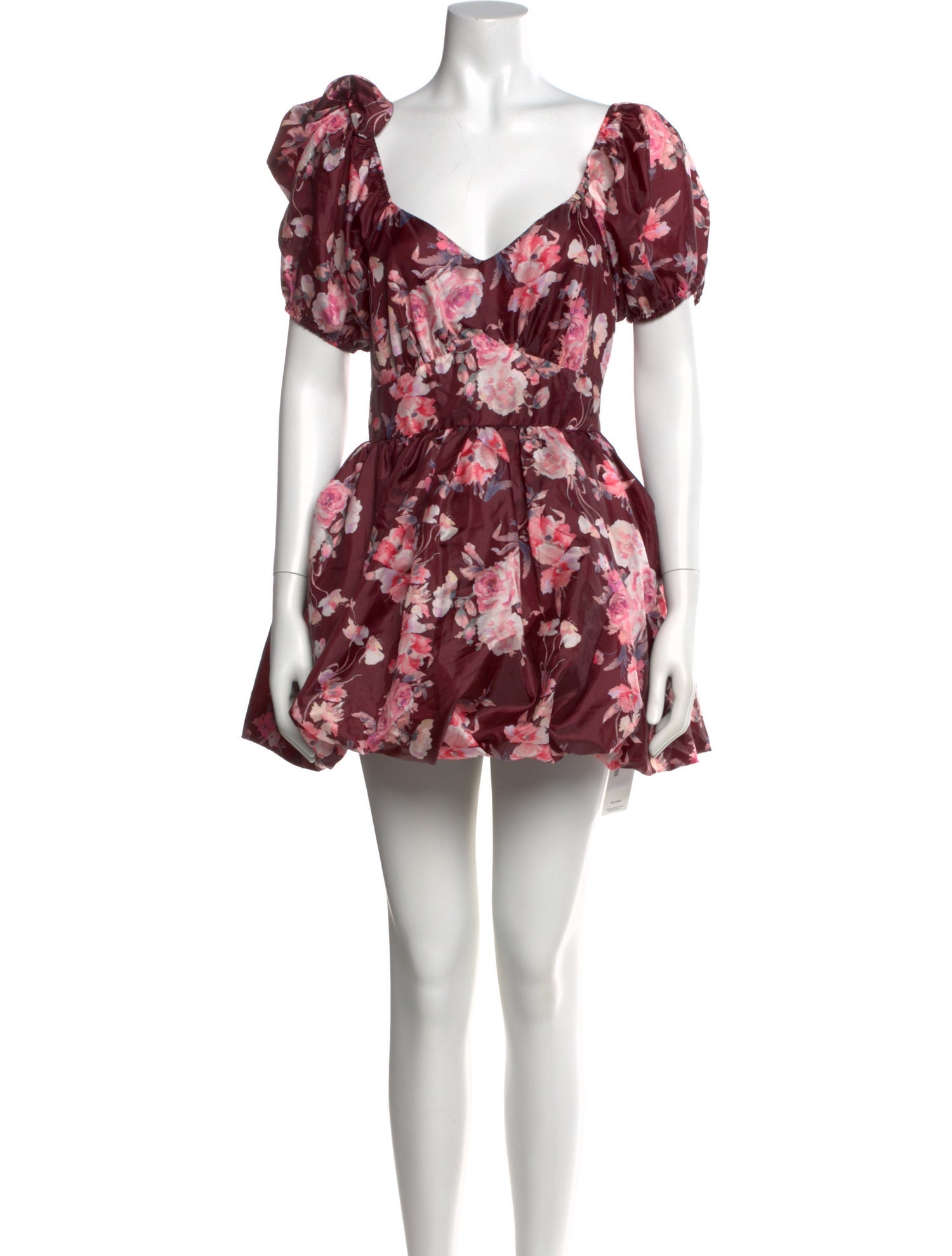 LoveShackFancy Floral Print Mini Dress