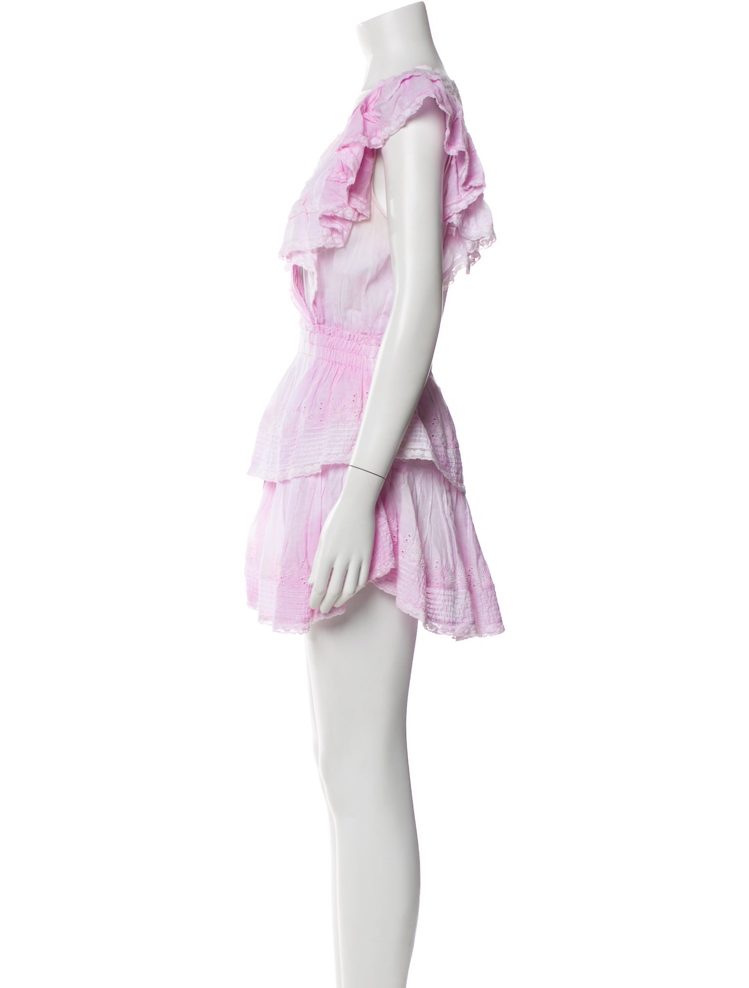 LoveShackFancy Tie-Dye Print Mini Dress