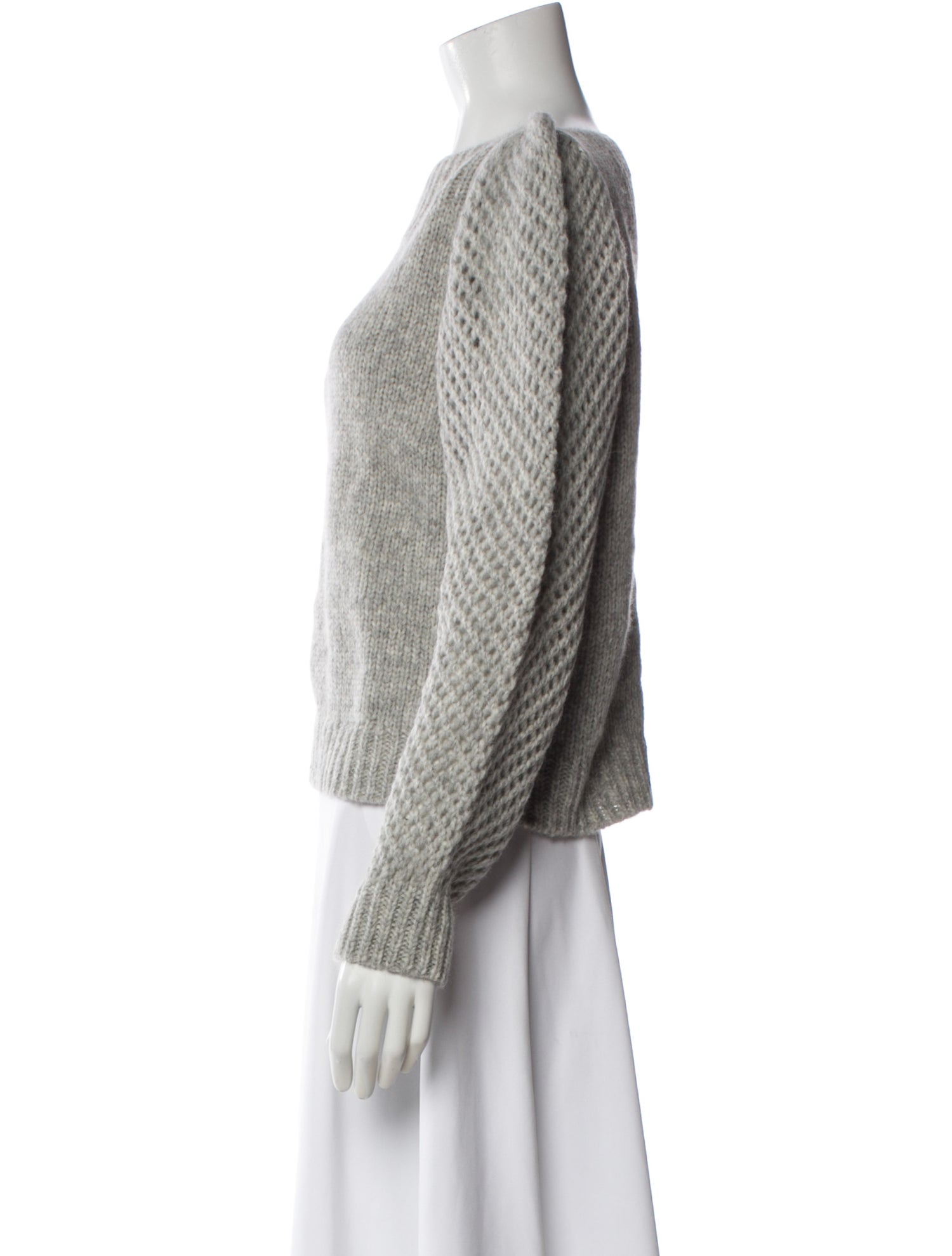 LoveShackFancy Baby Alpaca Bateau Neckline Sweater