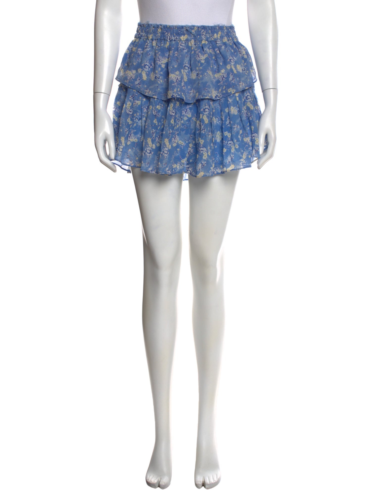 LoveShackFancy Silk Mini Skirt