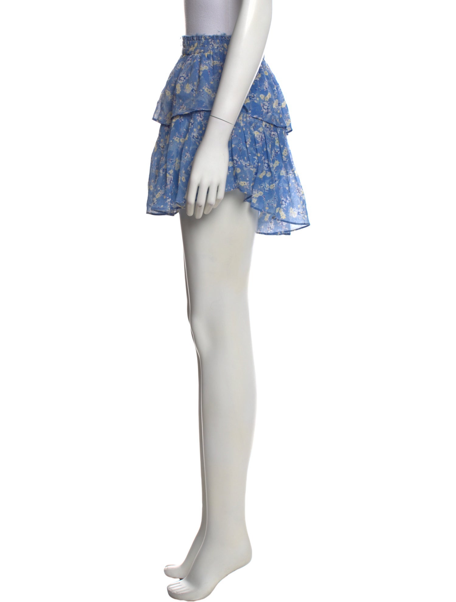 LoveShackFancy Silk Mini Skirt