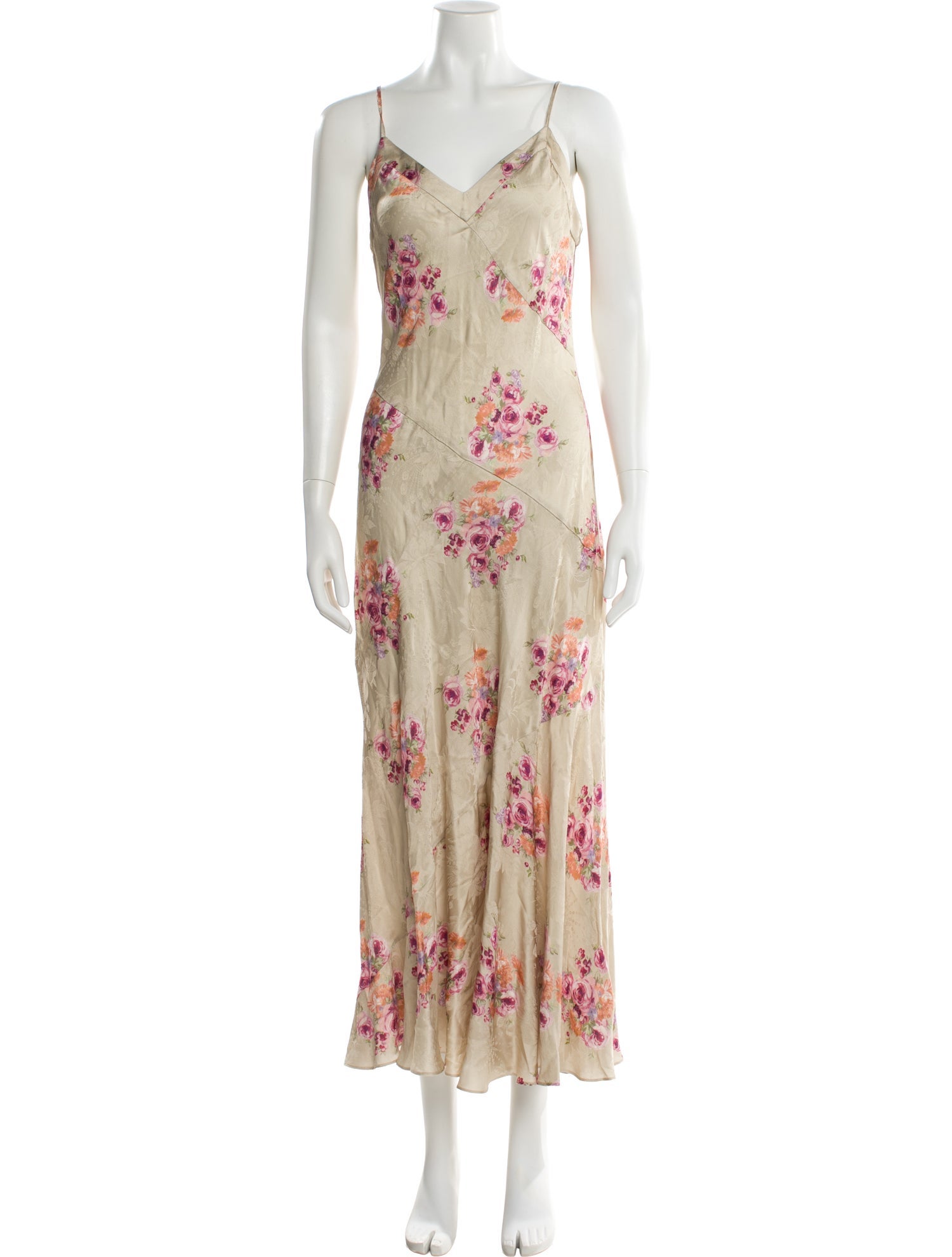 LoveShackFancy Floral Print Long Dress