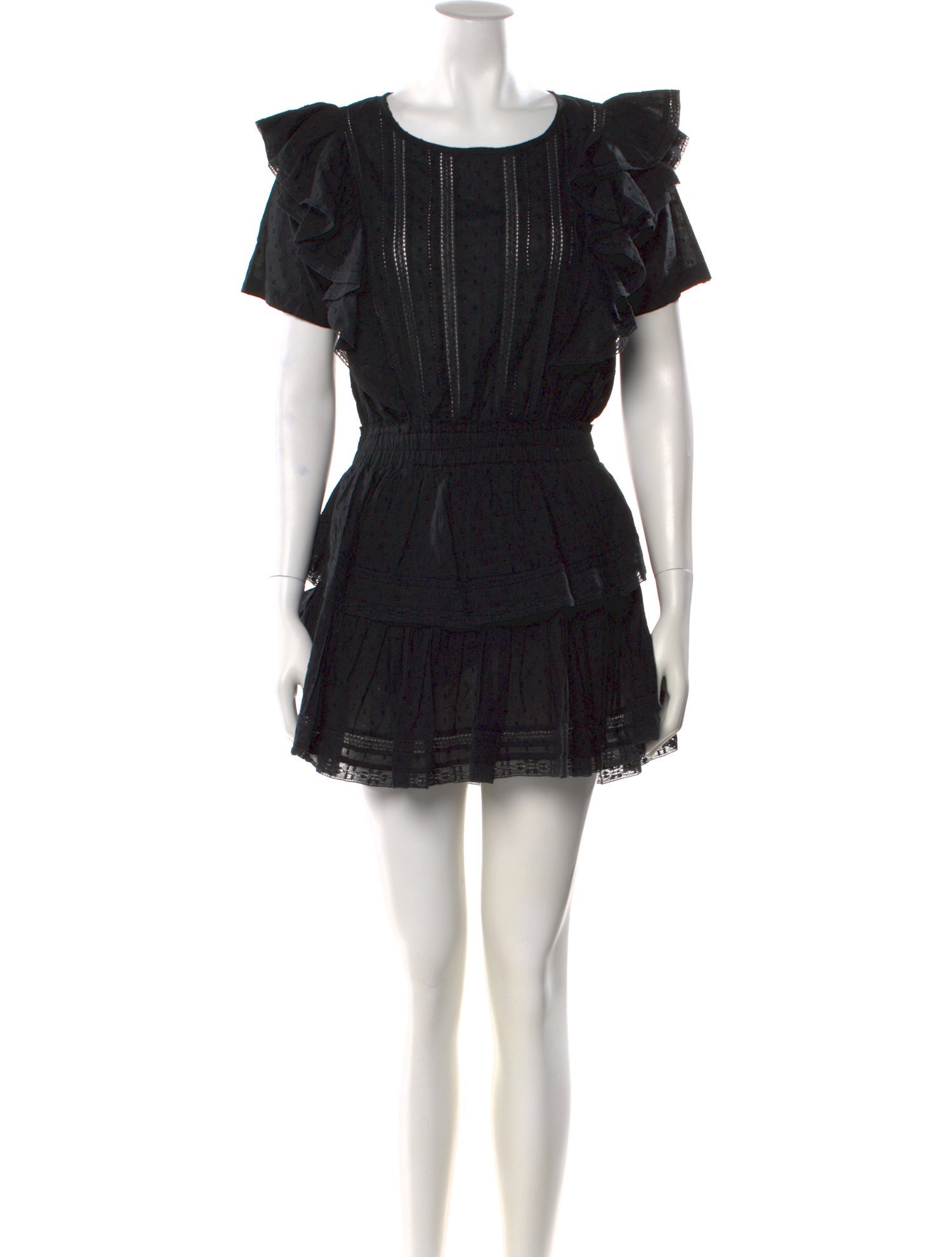 LoveShackFancy Scoop Neck Mini Dress