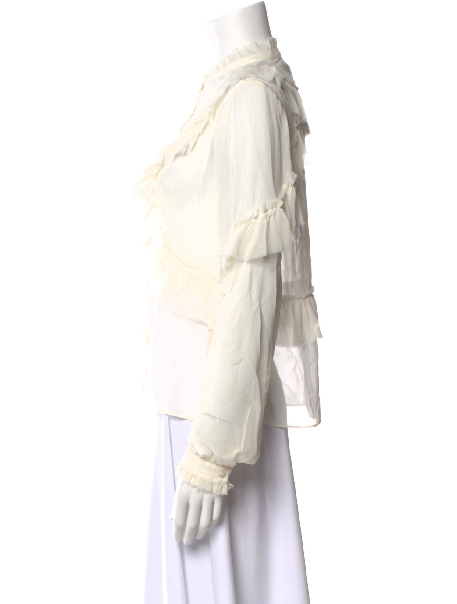 LoveShackFancy Long Sleeve Blouse