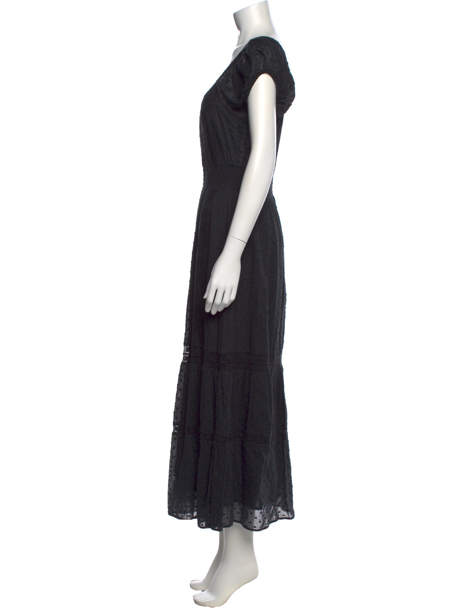 LoveShackFancy Scoop Neck Long Dress