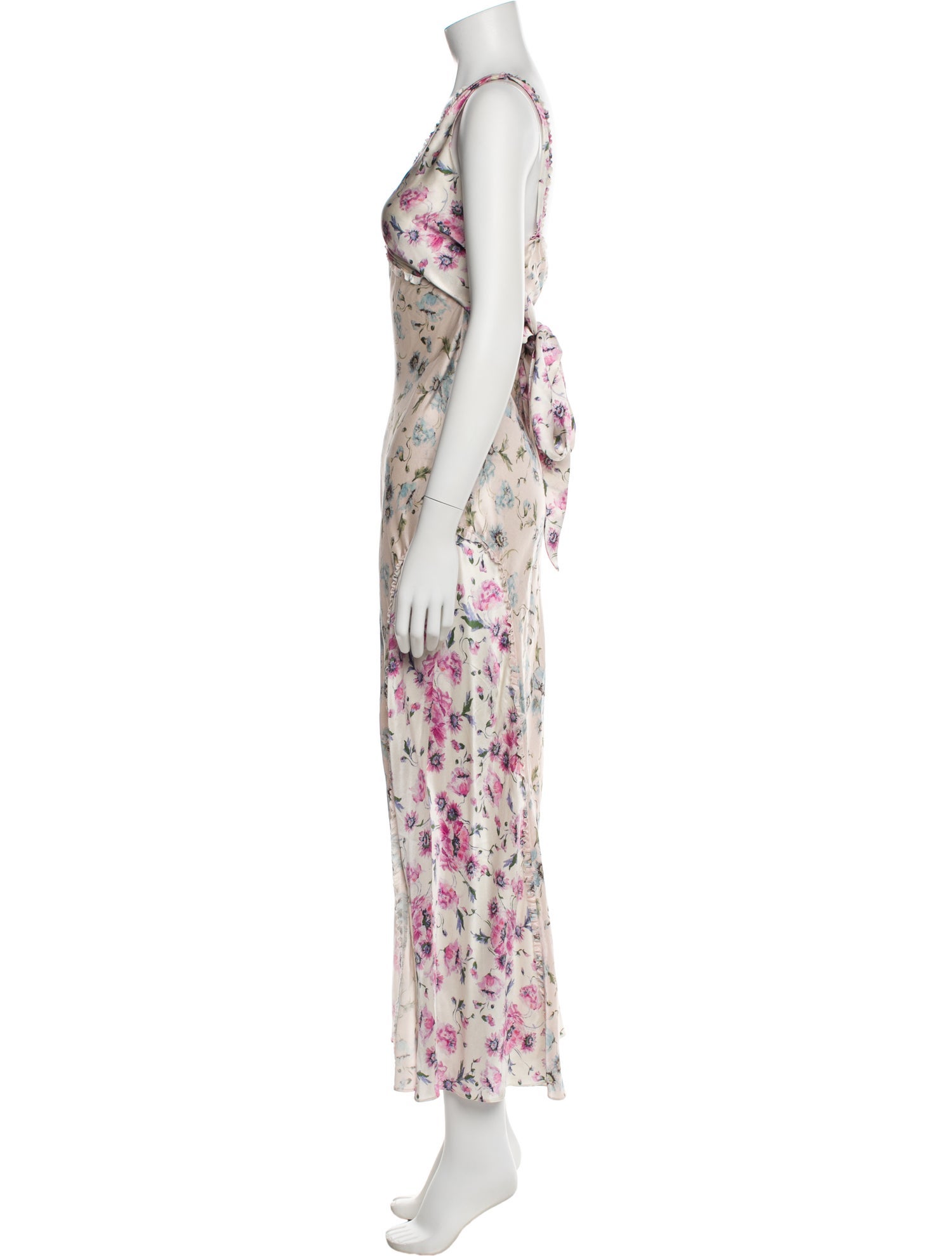 LoveShackFancy Silk Long Dress