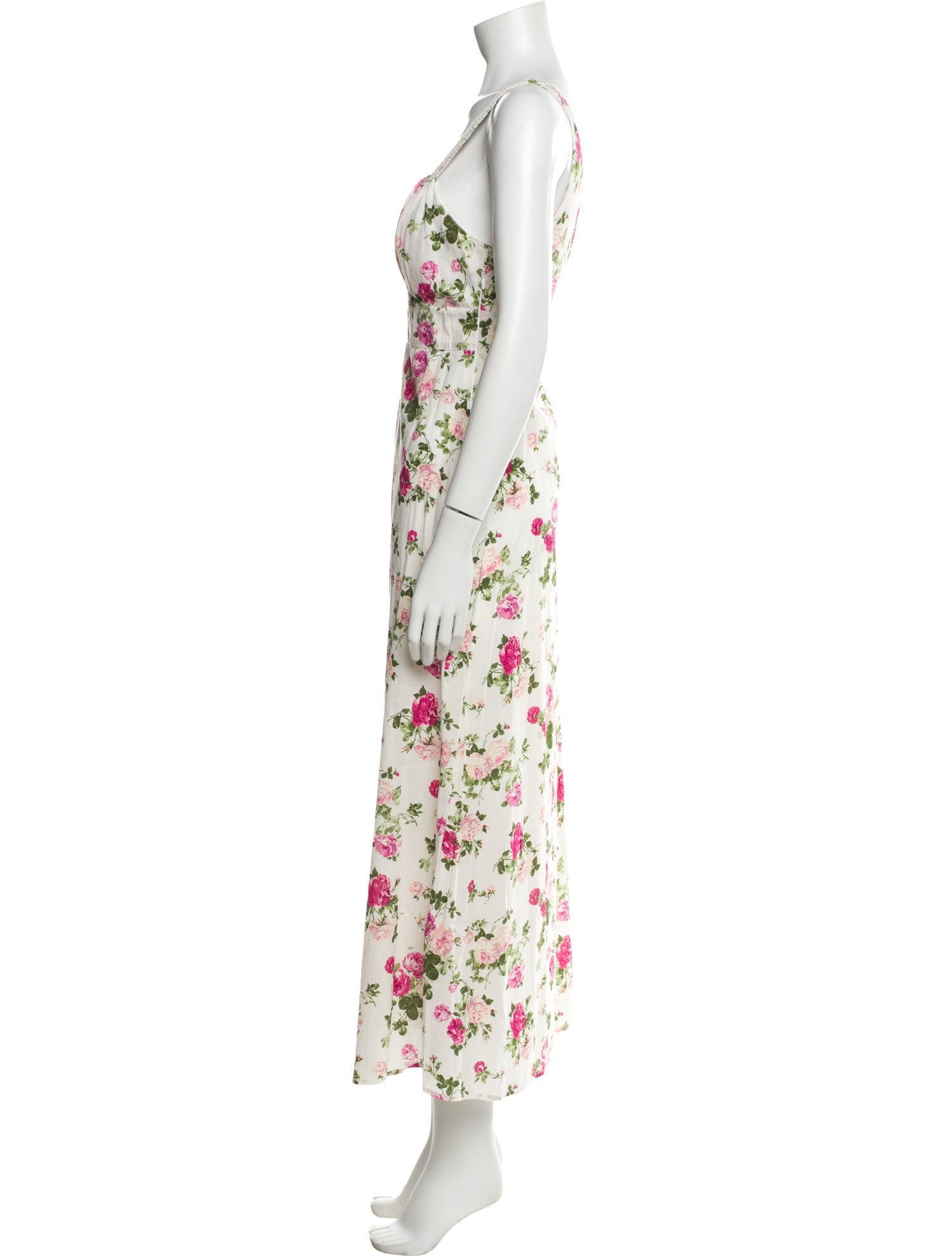 LoveShackFancy Floral Print Long Dress