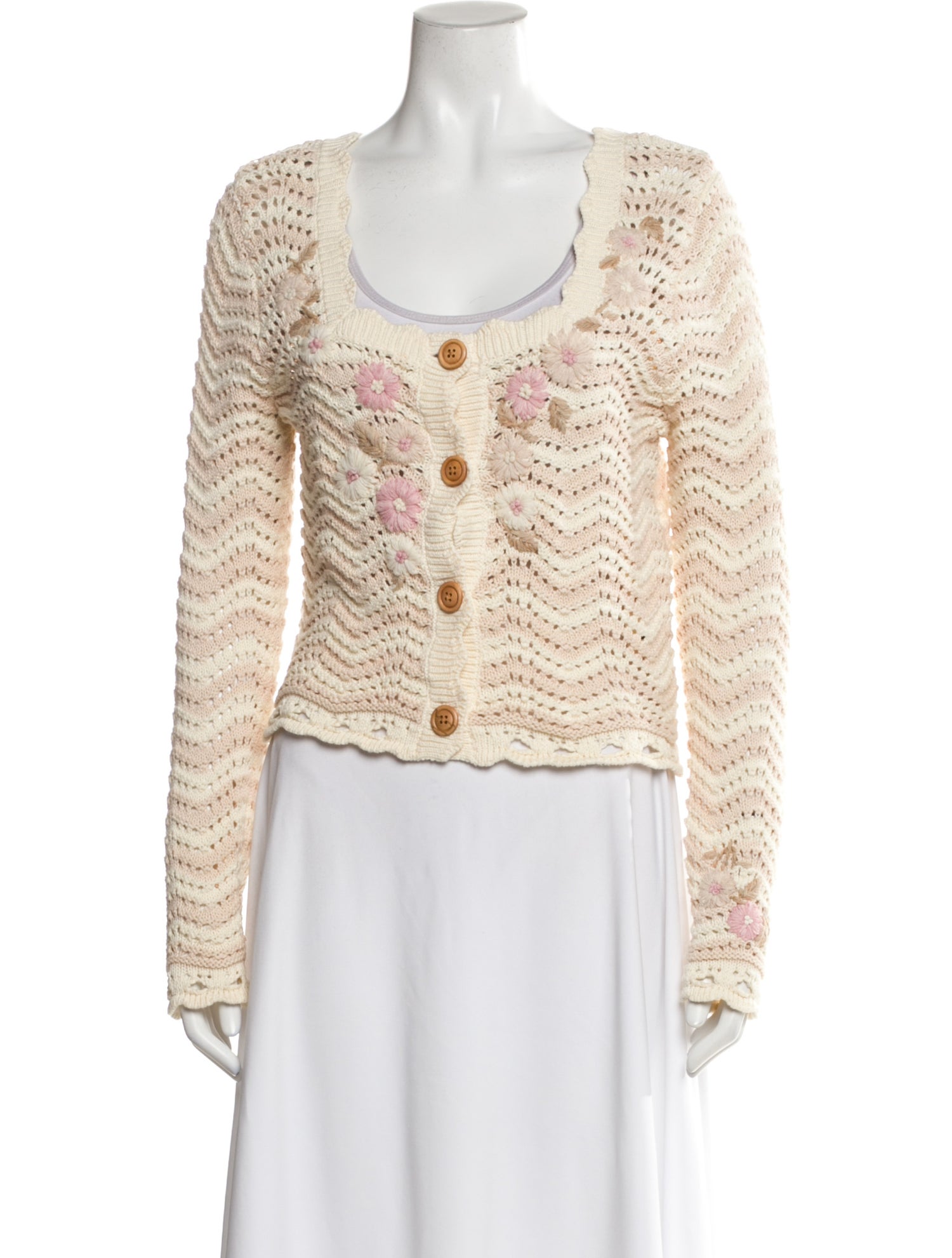 LoveShackFancy Scoop Neck Sweater