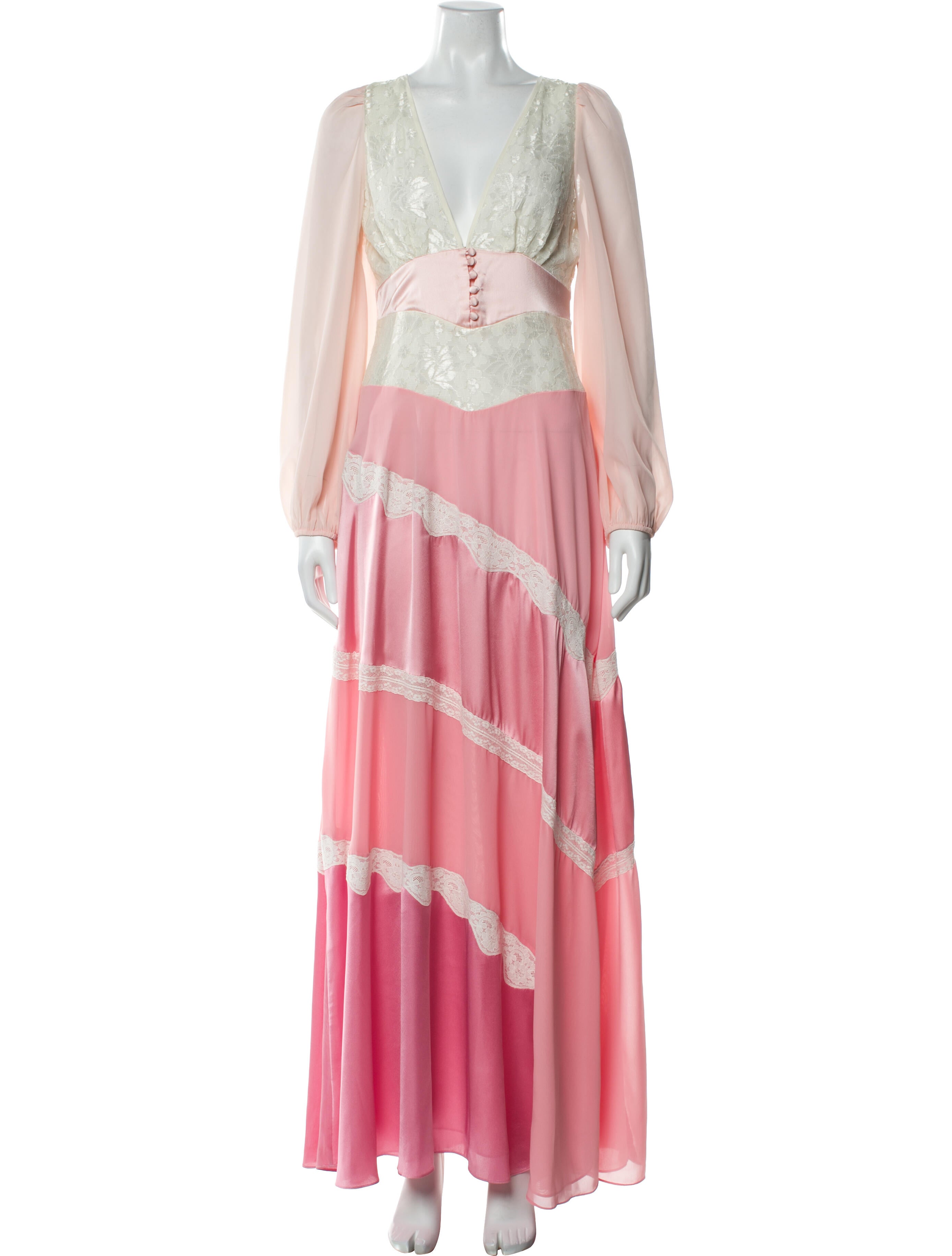 LoveShackFancy Printed Long Dress