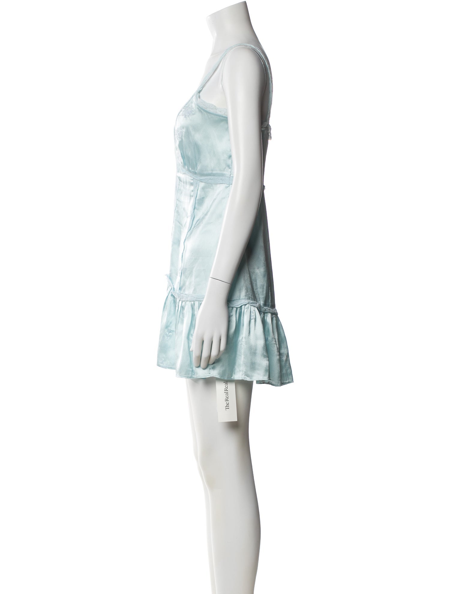 LoveShackFancy V-Neck Mini Dress