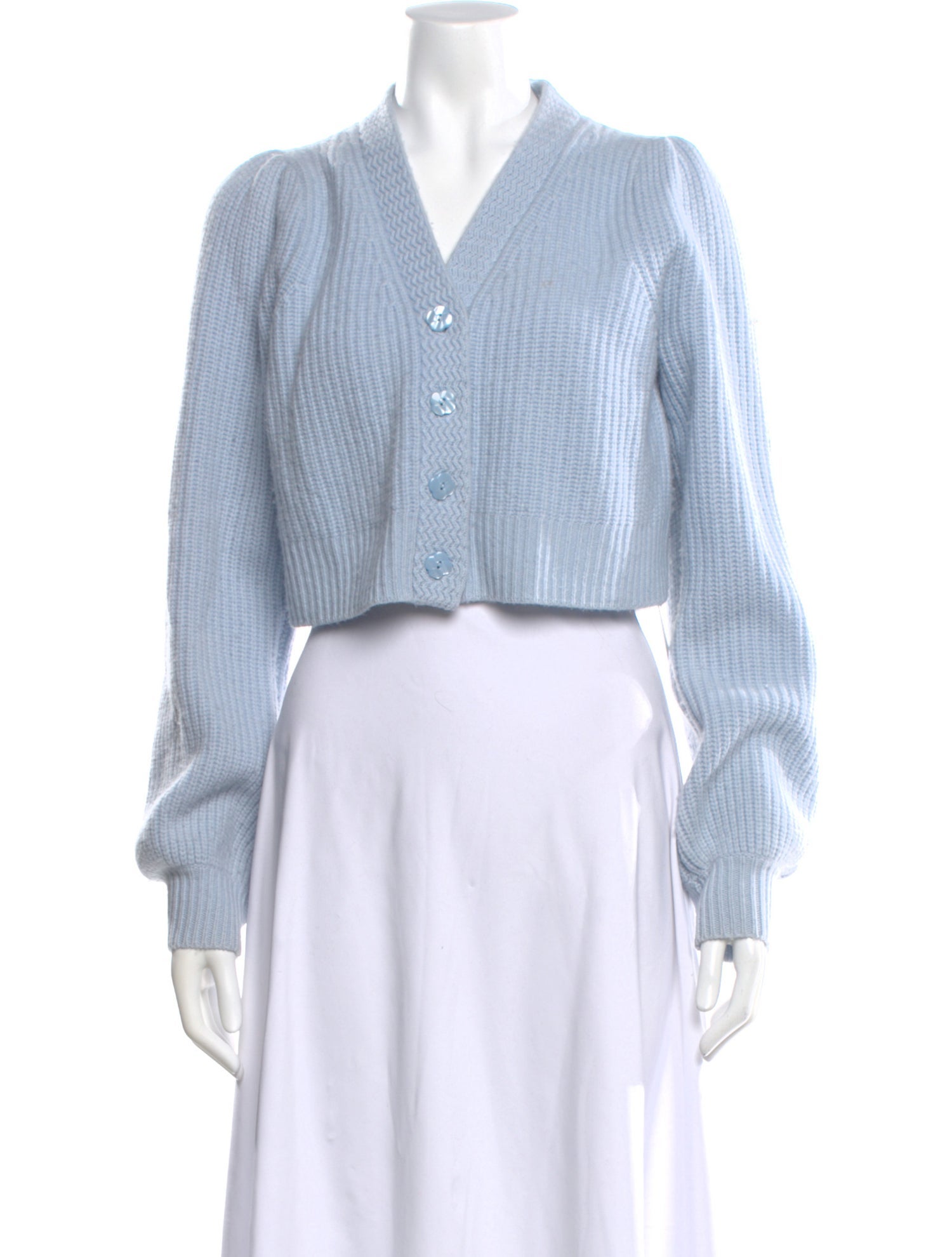 LoveShackFancy Wool V-Neck Sweater