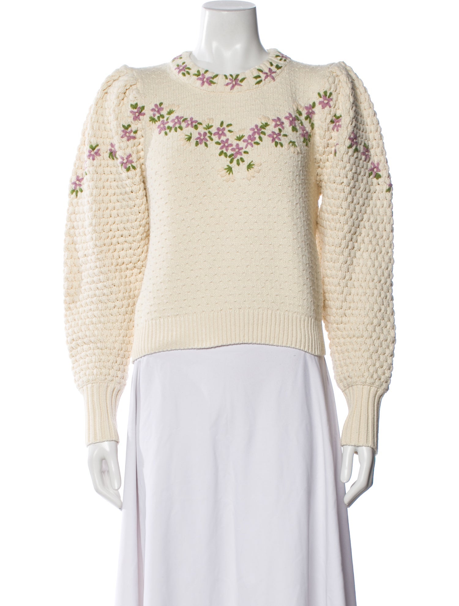 LoveShackFancy Crew Neck Sweater