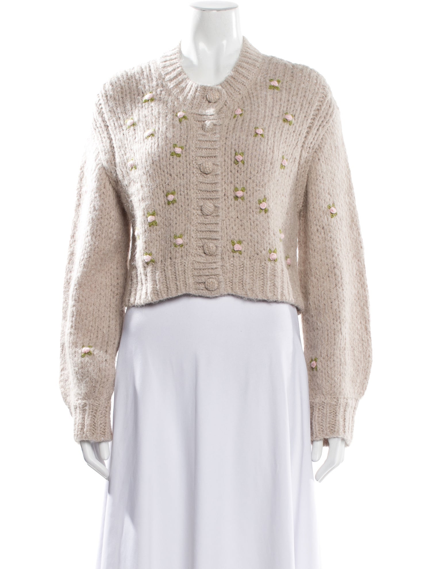 LoveShackFancy Alpaca Crew Neck Sweater