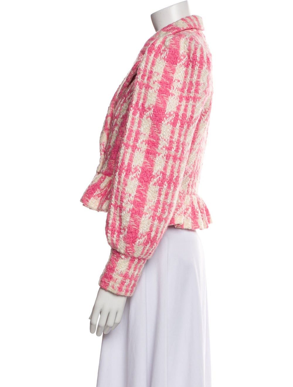 LoveShackFancy Wool Tweed Pattern Blazer - image 2