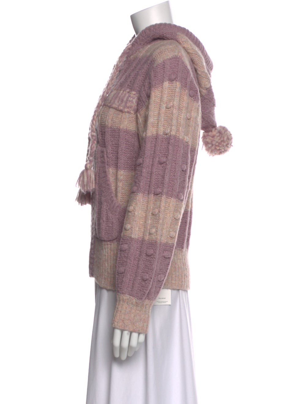 LoveShackFancy Colorblock Pattern V-Neck Sweater - image 2