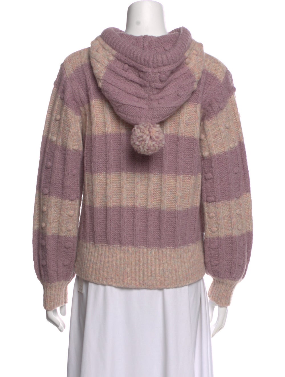 LoveShackFancy Colorblock Pattern V-Neck Sweater - image 3