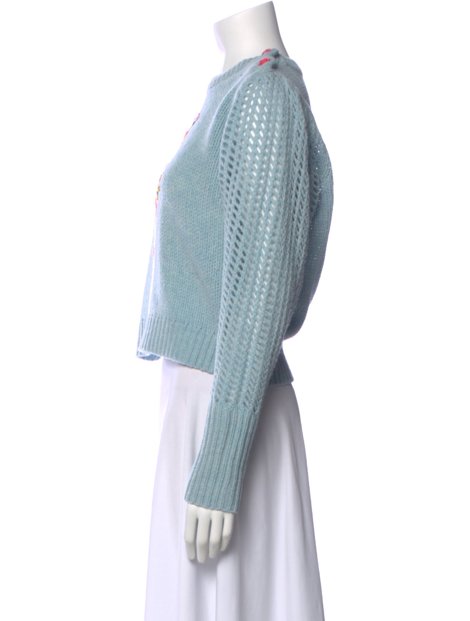 LoveShackFancy Lambswool Graphic Print Sweater