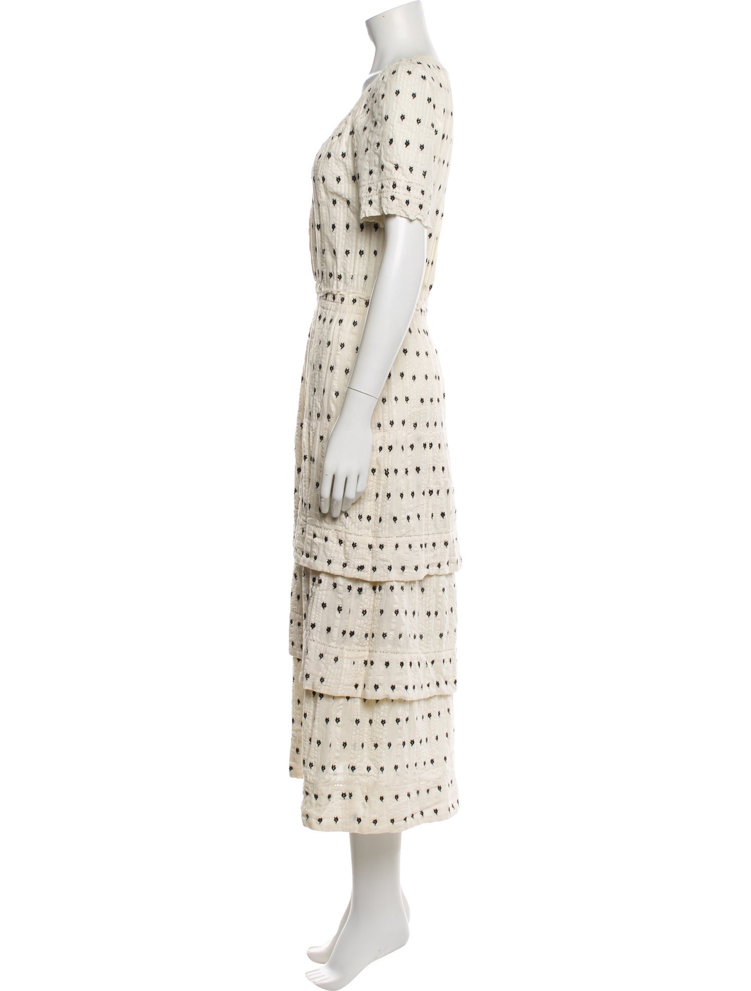 LoveShackFancy Printed Long Dress