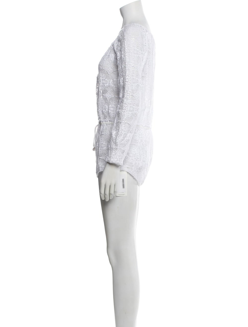 LoveShackFancy Lace Pattern Off-The-Shoulder Blou… - image 2