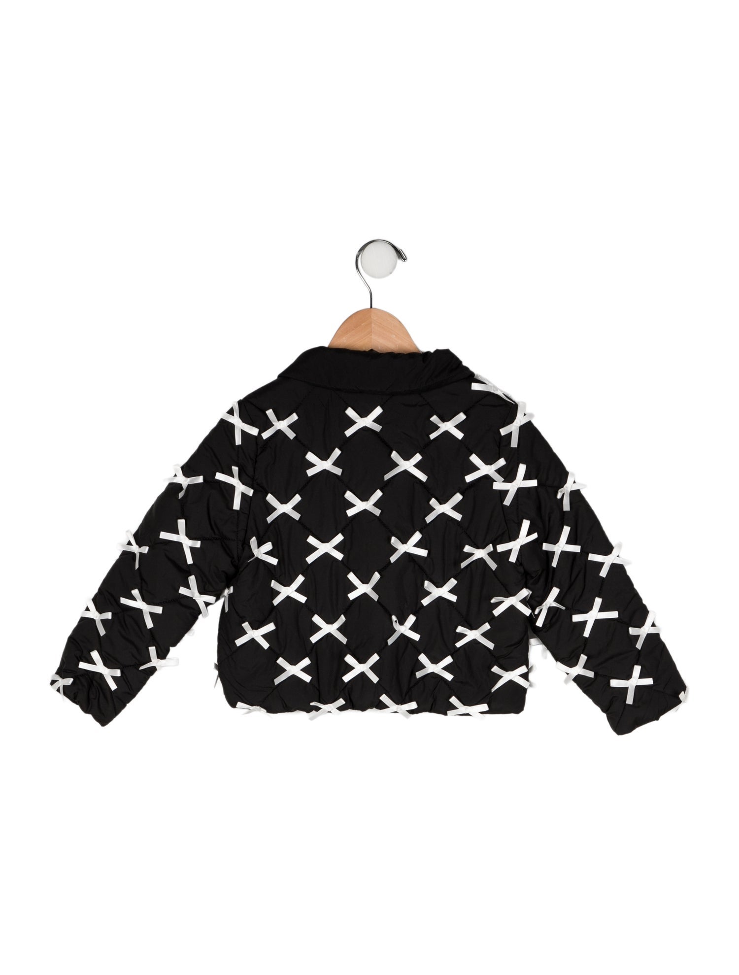 LoveShackFancy Toddler Girls' " Bow " Pattern Down Coat