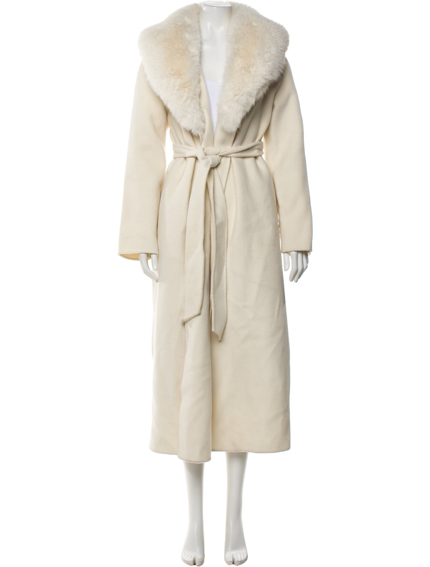 LoveShackFancy Wool Faux Fur Coat
