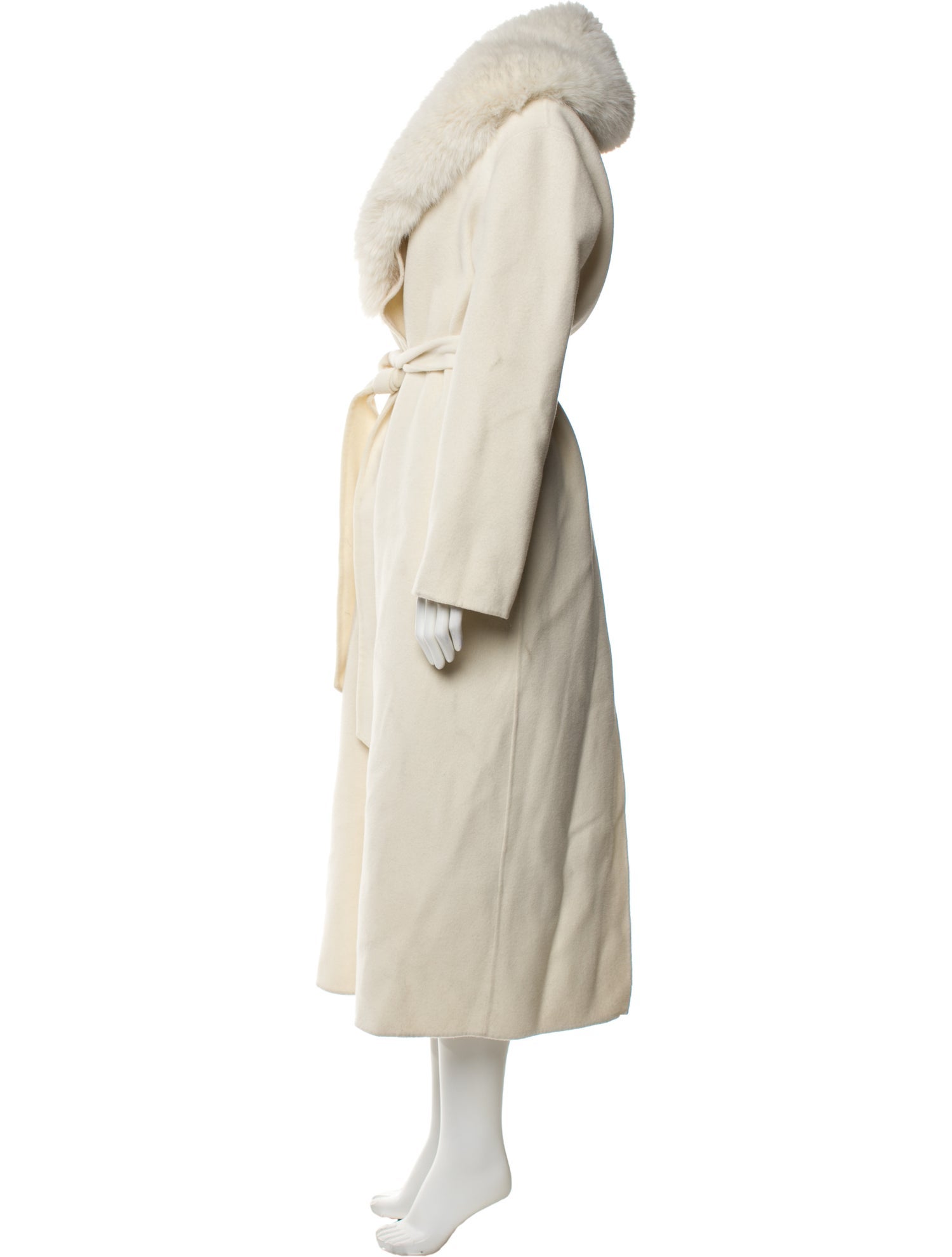 LoveShackFancy Wool Faux Fur Coat