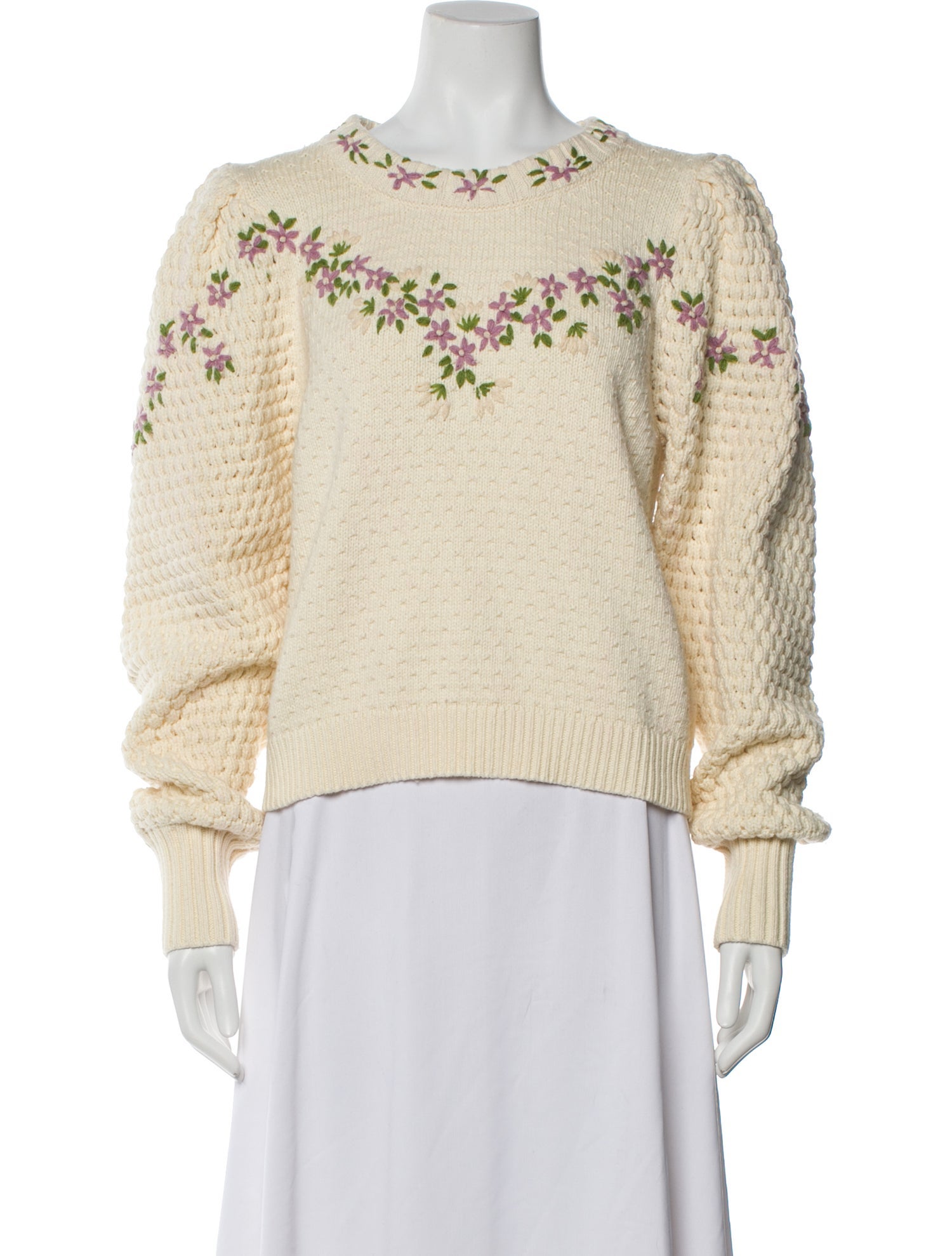 LoveShackFancy Scoop Neck Sweater