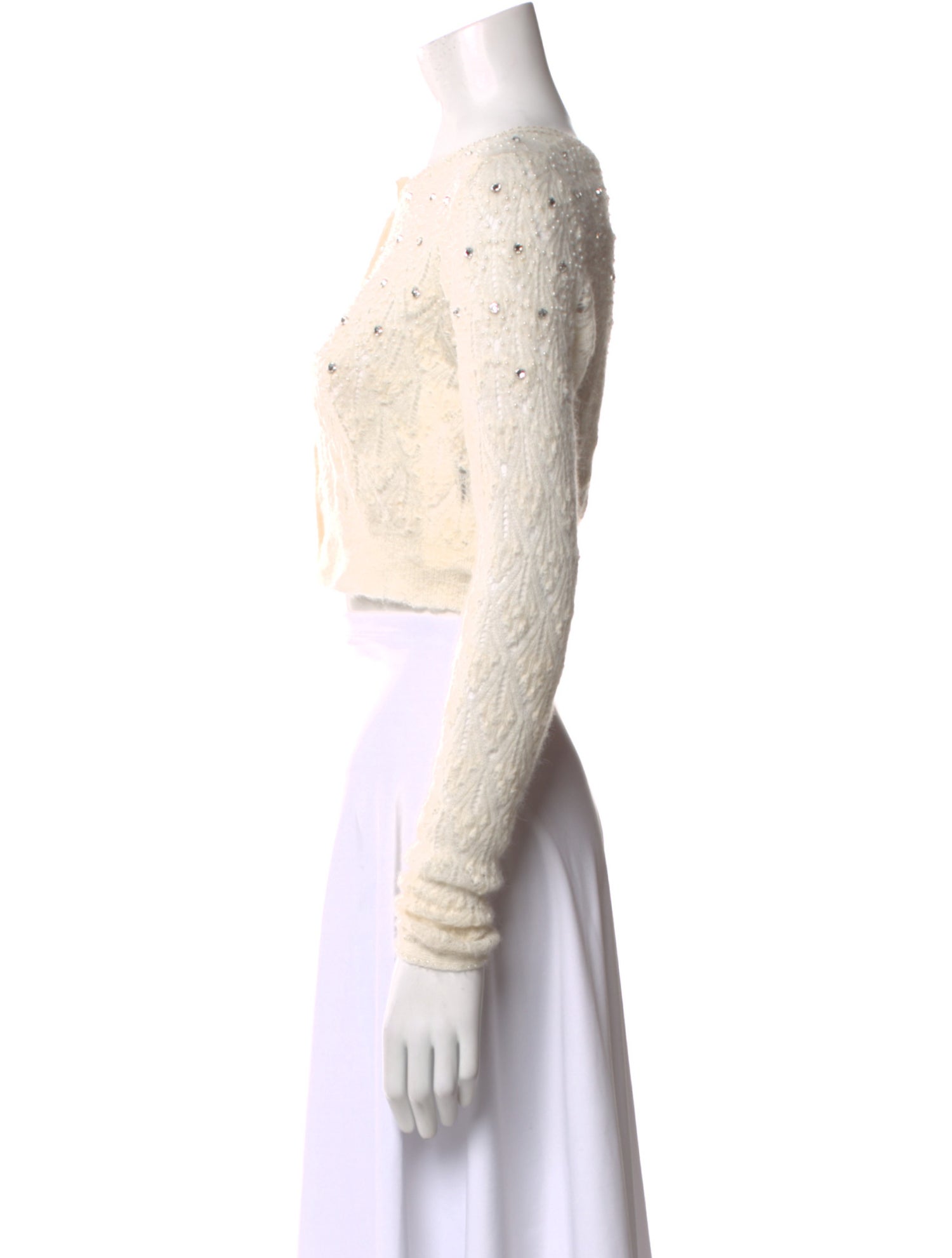 LoveShackFancy Printed Scoop Neck Sweater