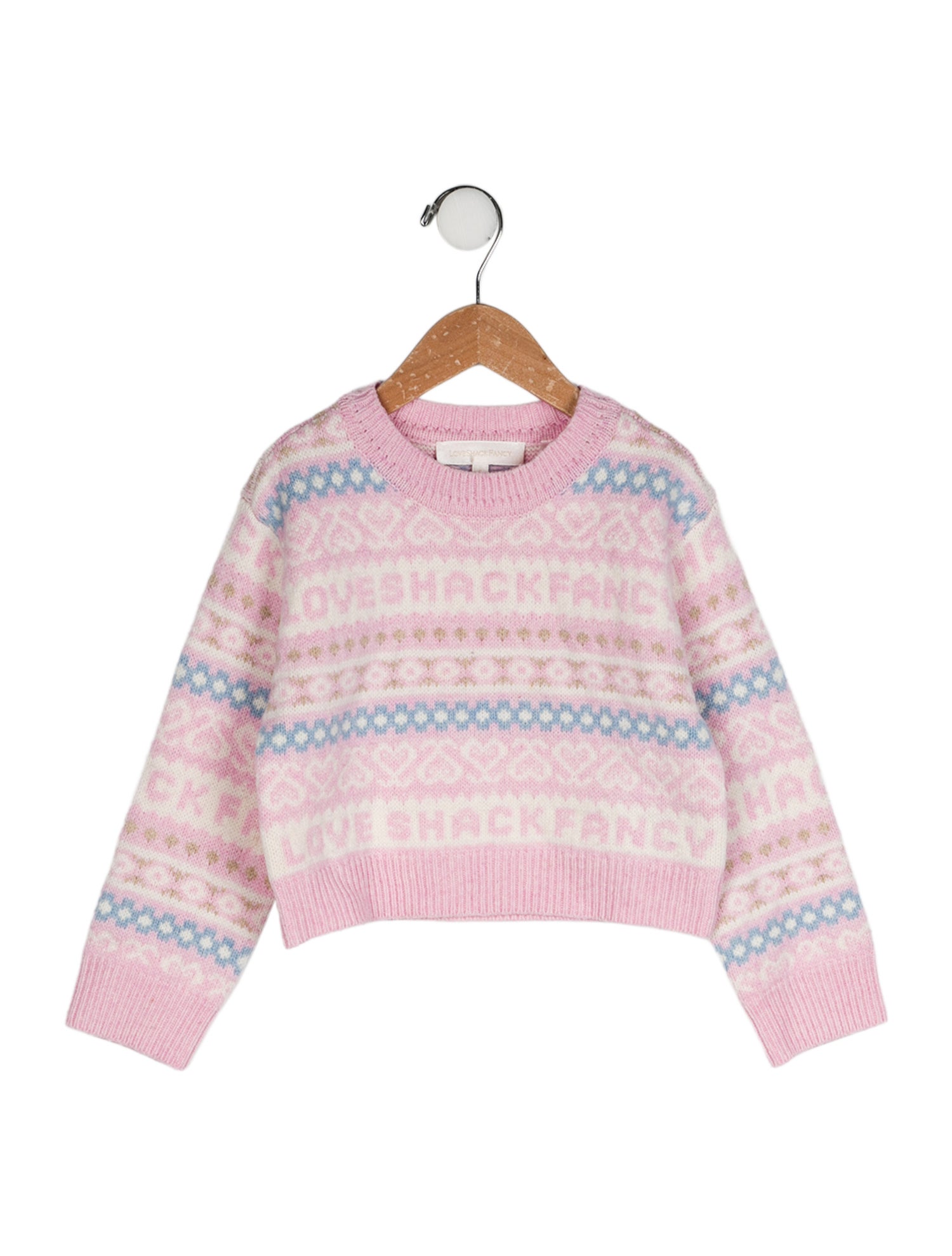 LoveShackFancy Printed Crewneck Sweater