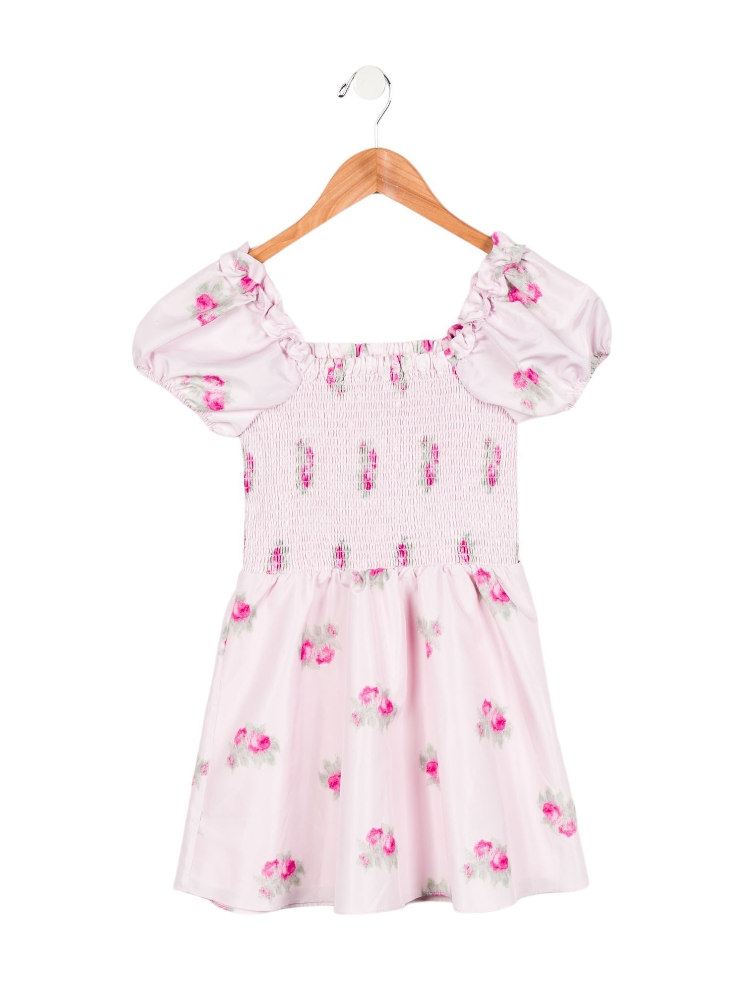 LoveShackFancy Girls' Floral Print Dress
