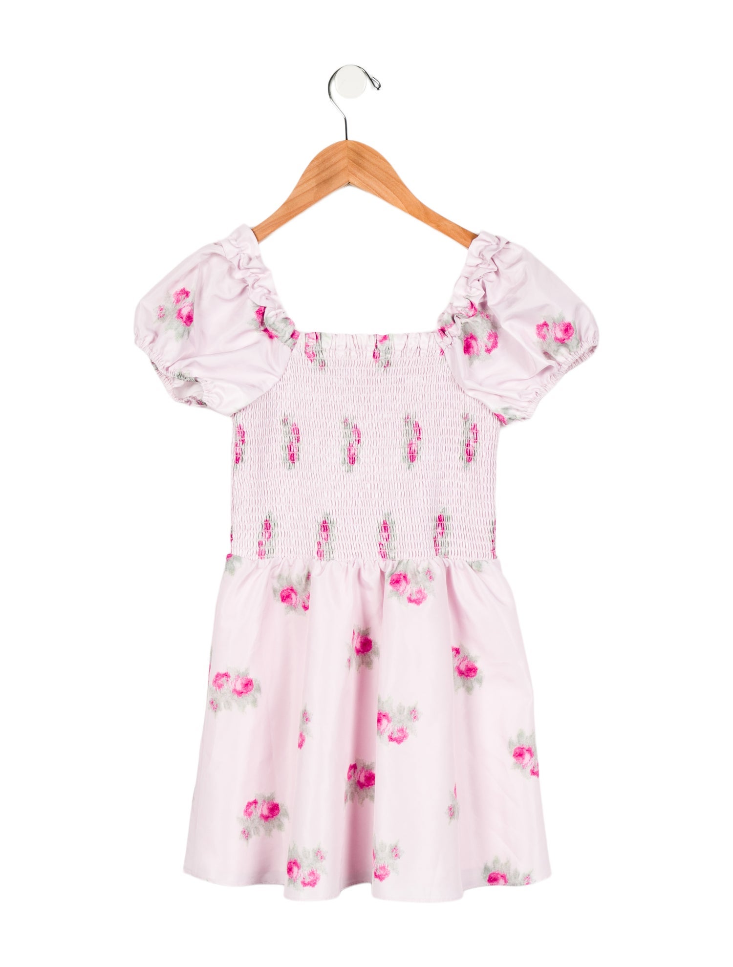 LoveShackFancy Girls' Floral Print Dress