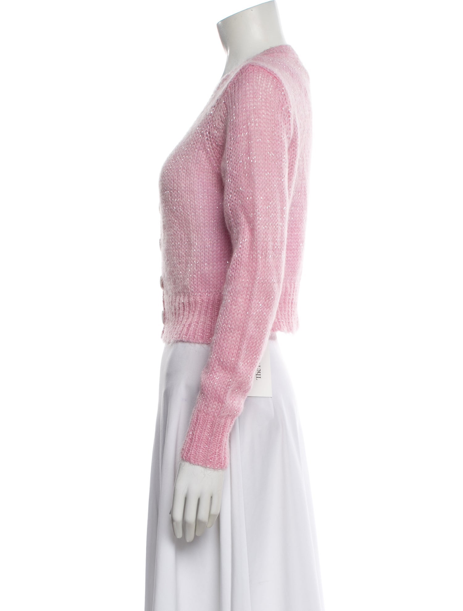 LoveShackFancy Nylon V-Neck Sweater w/ Tags