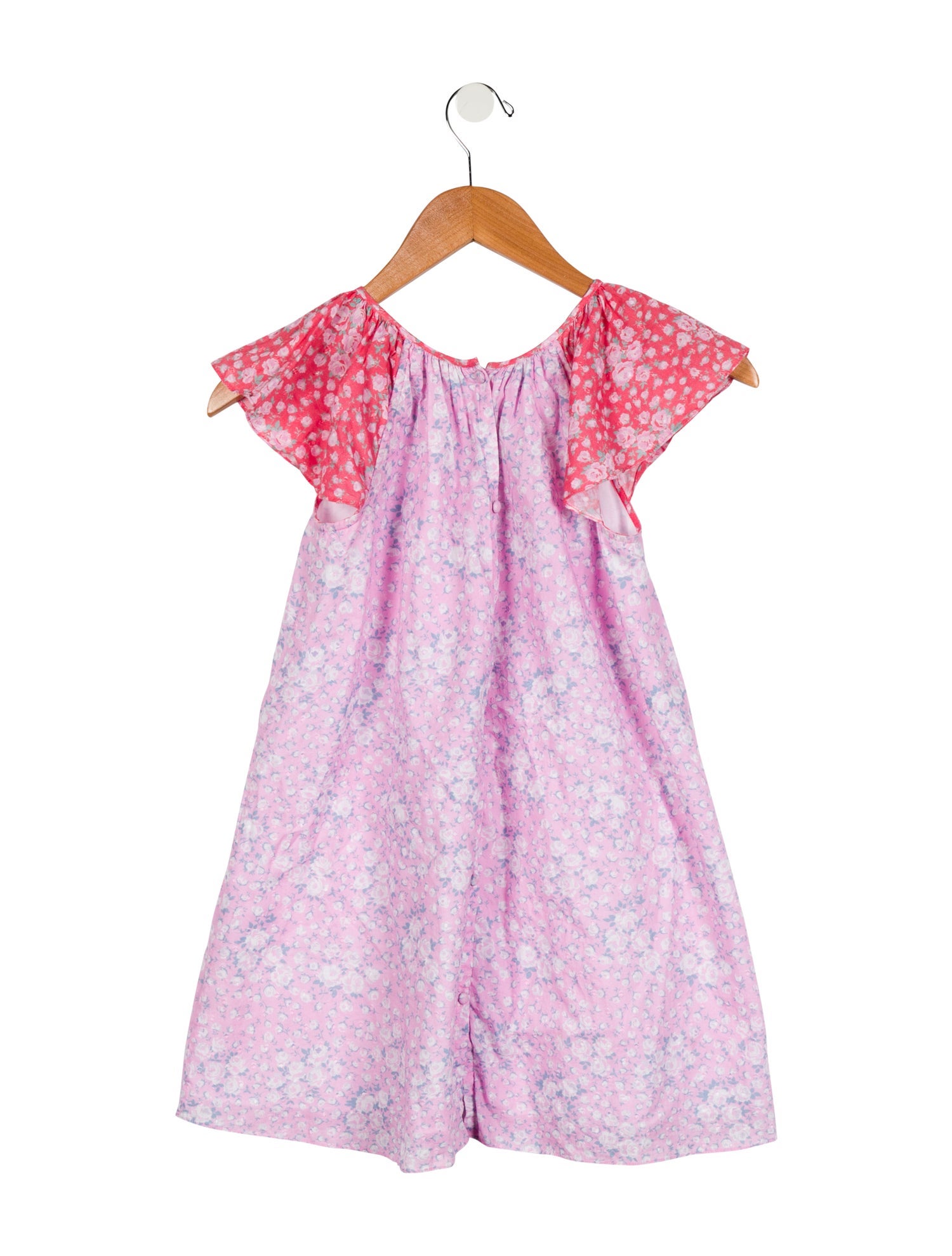 LoveShackFancy Girls' Floral Print Dress