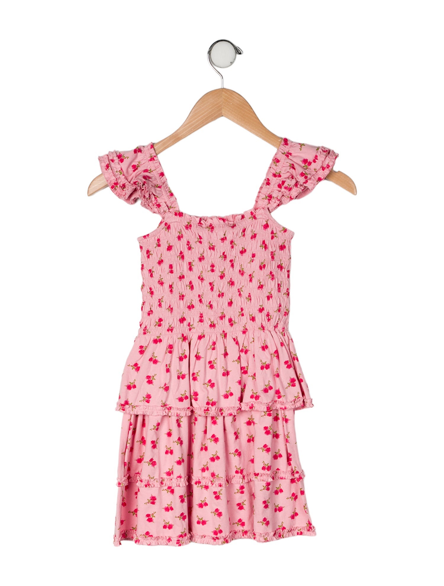 LoveShackFancy All Over Print Sleeveless Dress