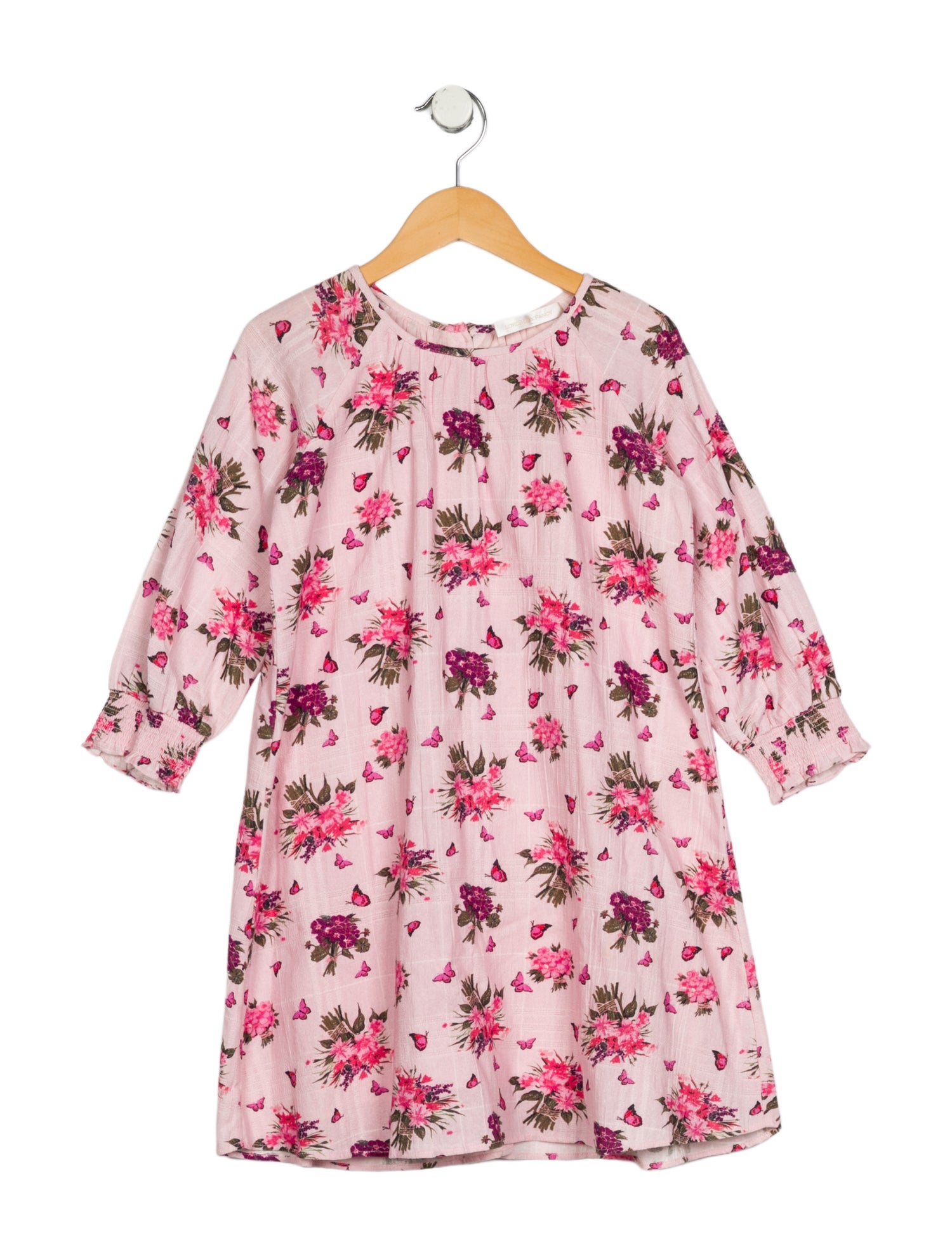 Girls Floral Long Sleeve Dress