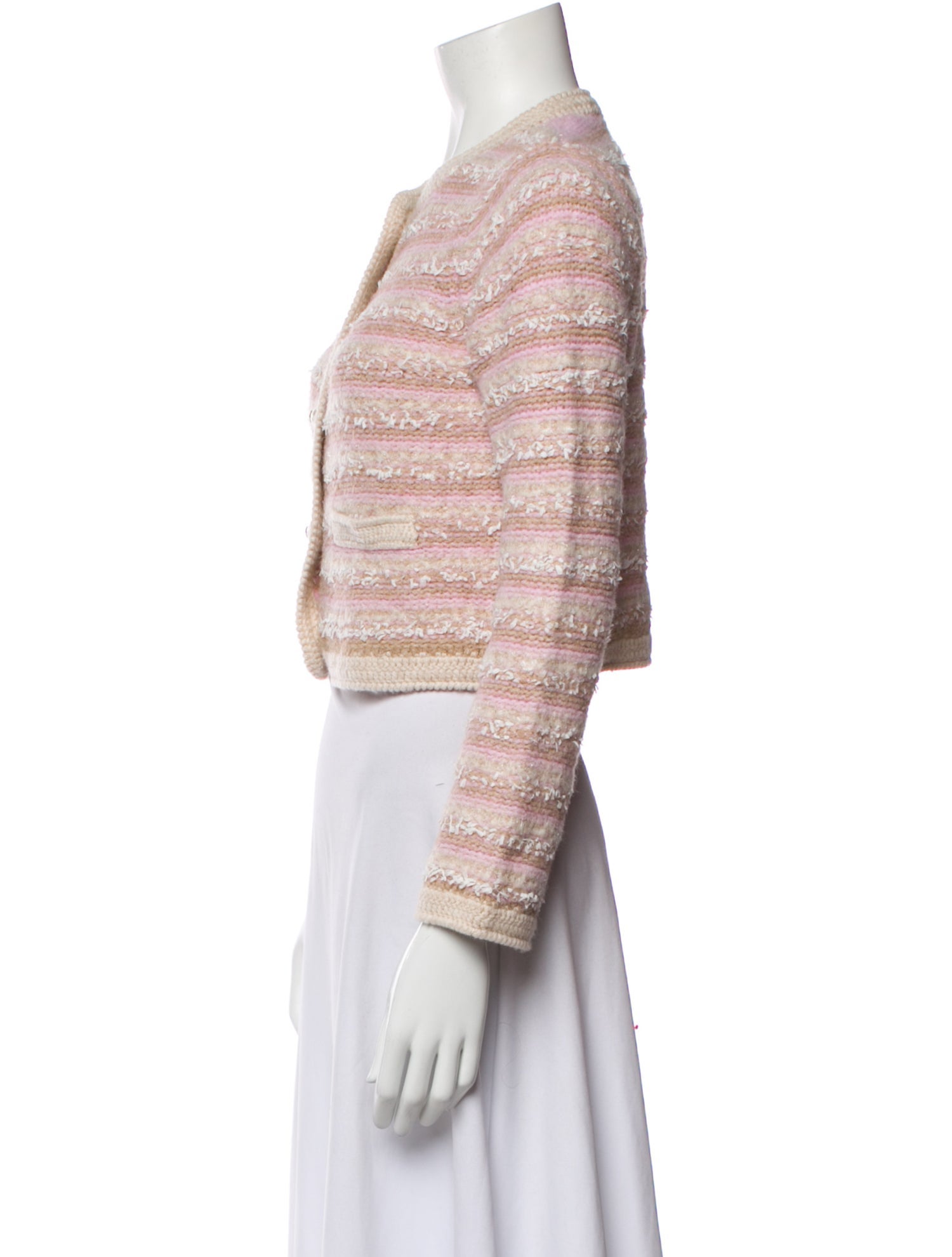 LoveShackFancy Striped Crew Neck Sweater