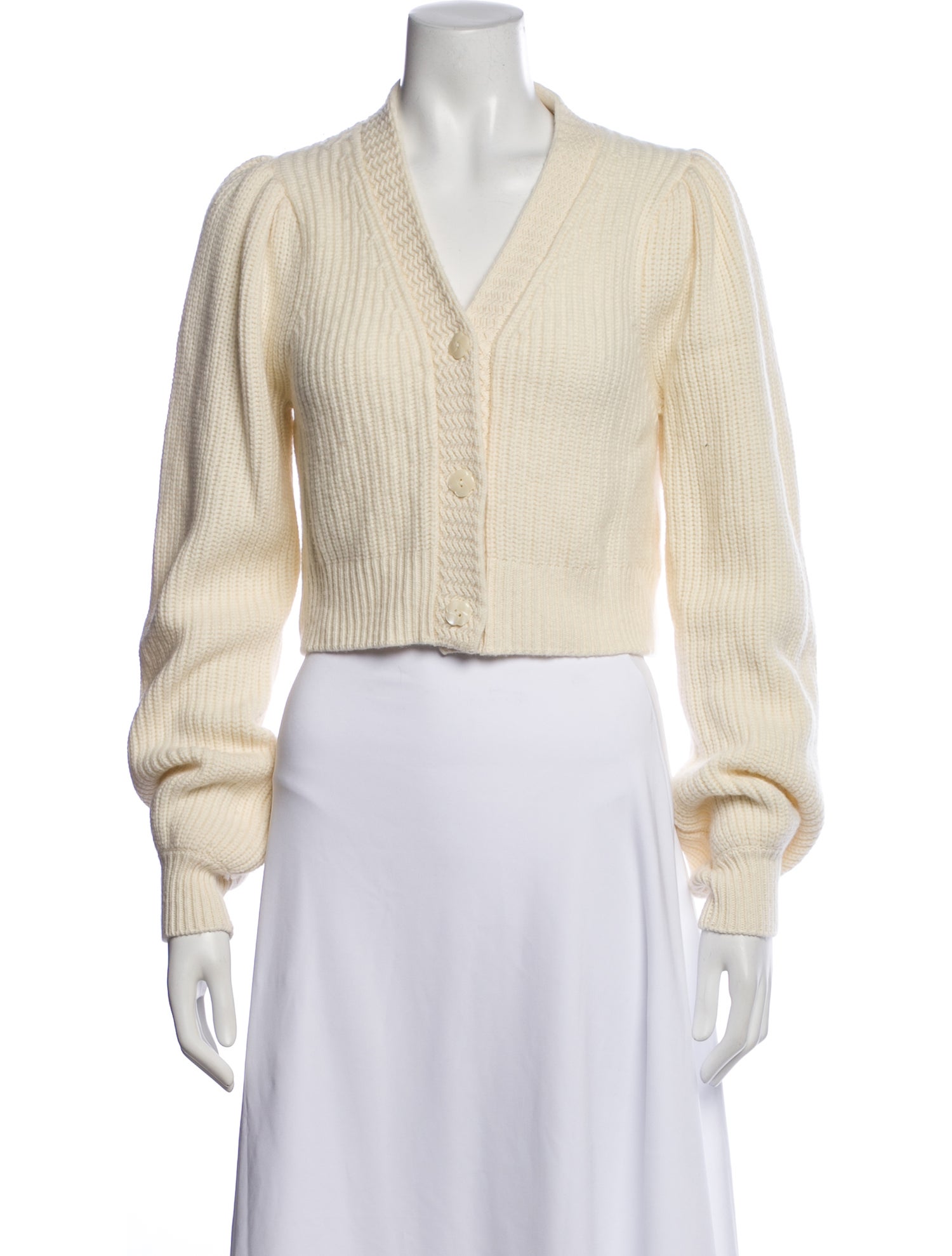 LoveShackFancy Wool V-Neck Sweater