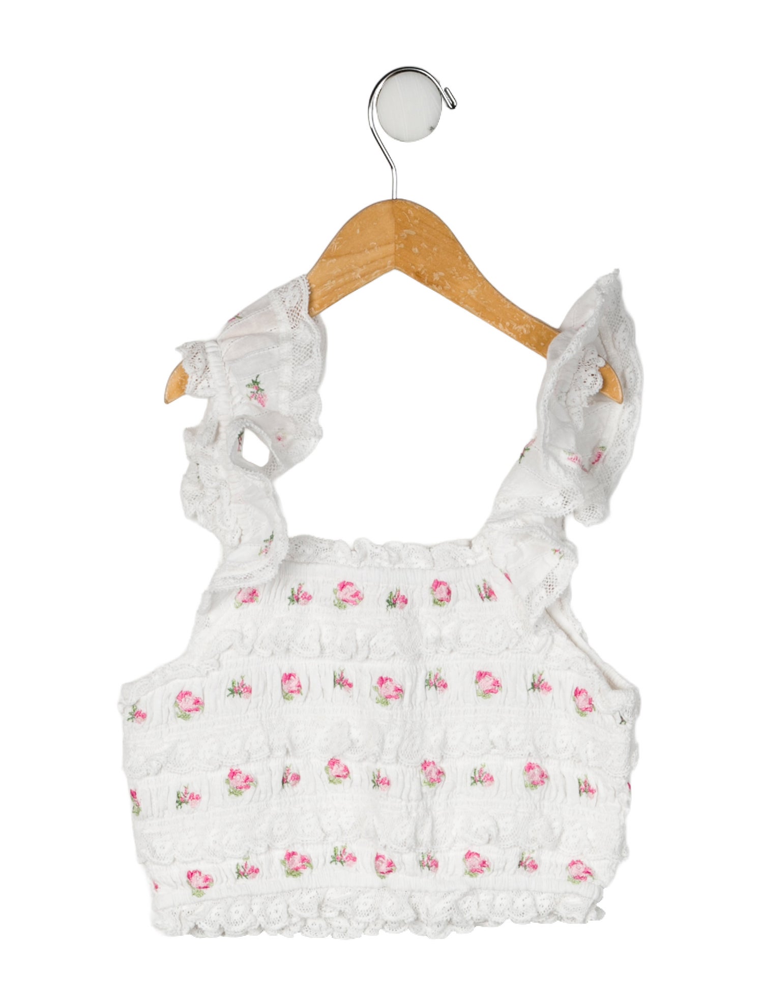 LoveShackFancy Lace Accent Top